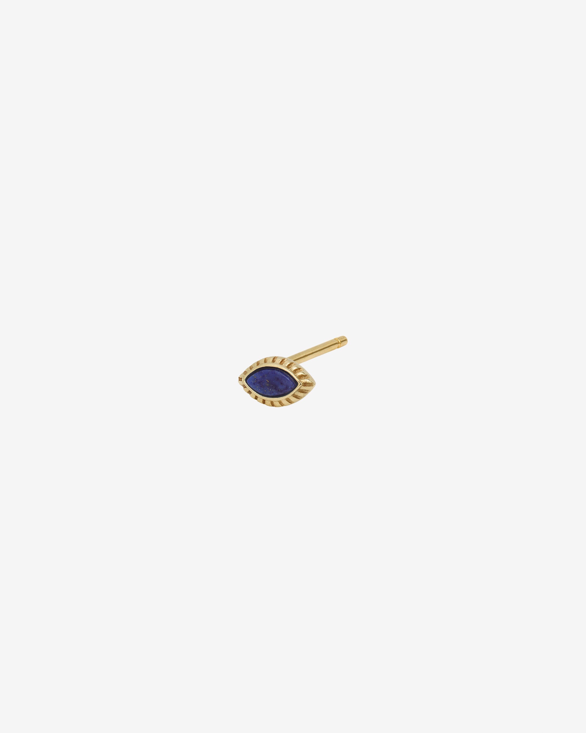 Temple of the Sun Alessia Single Stud Lapis Solid Gold