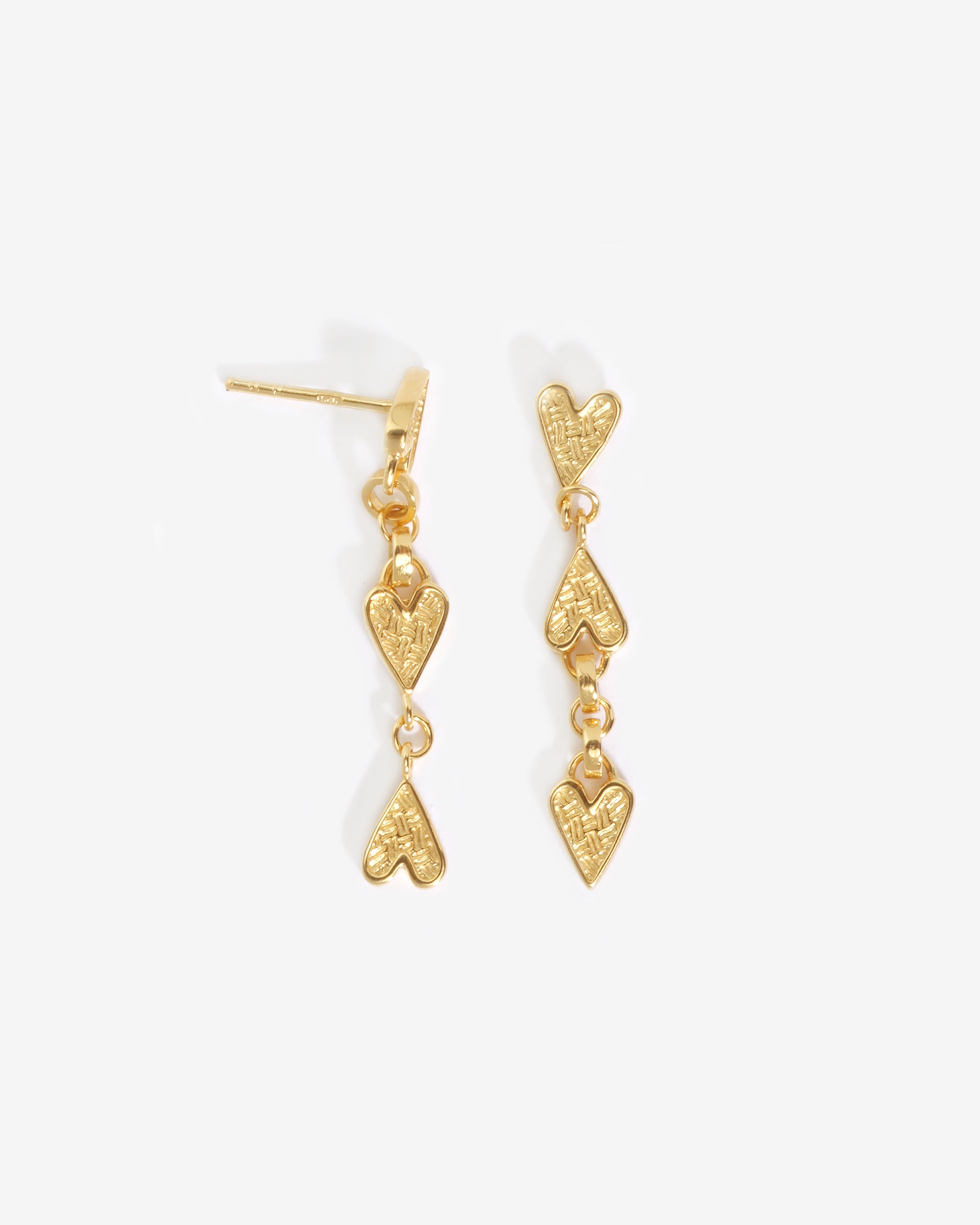 Temple of the Sun Amore Earrings Gold Vermeil