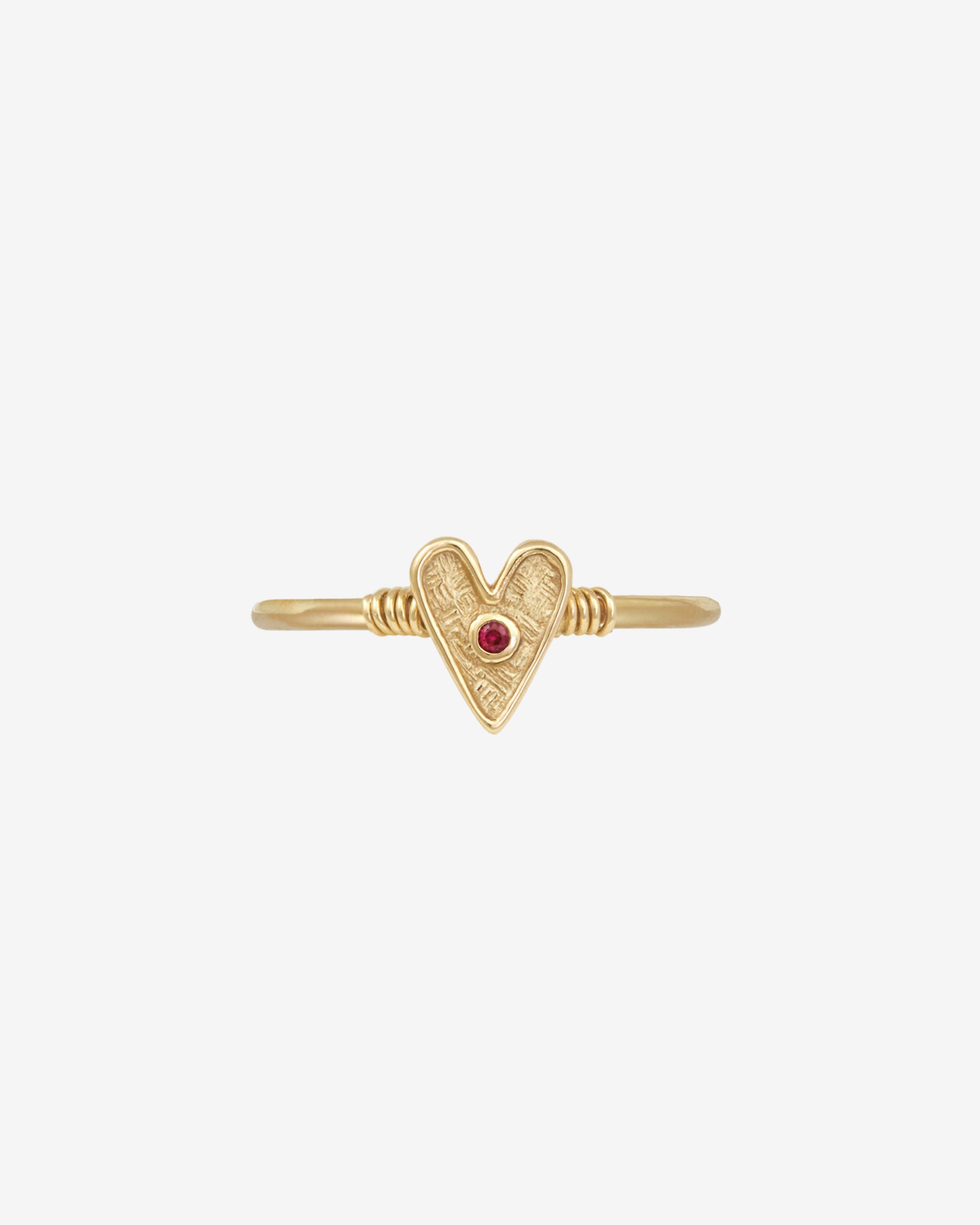 Temple of the Sun Amore Ring Ruby Solid Gold