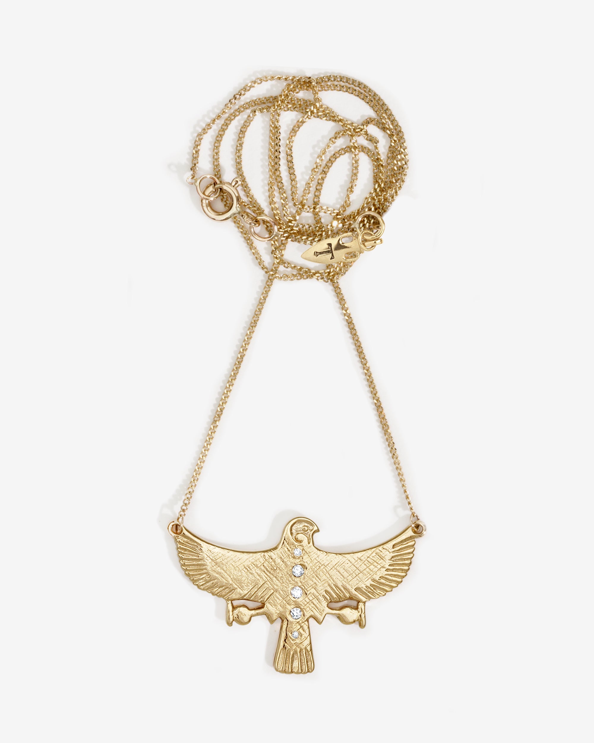 Temple of the Sun Aquila Necklace Solid Gold
