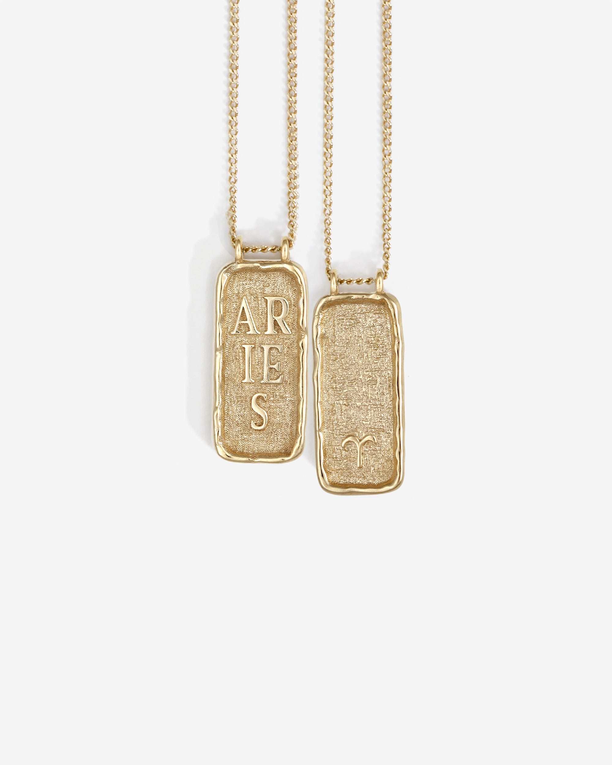 Temple of the Sun Aries Necklace Solid Gold