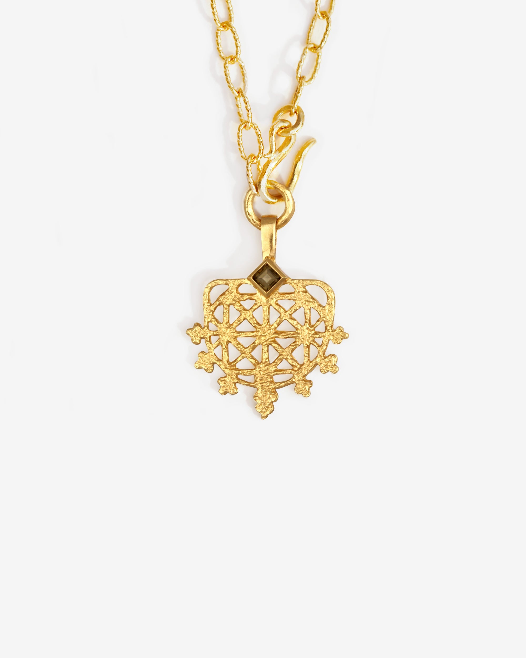 Temple of the Sun Arinna Lariat Necklace Gold Vermeil