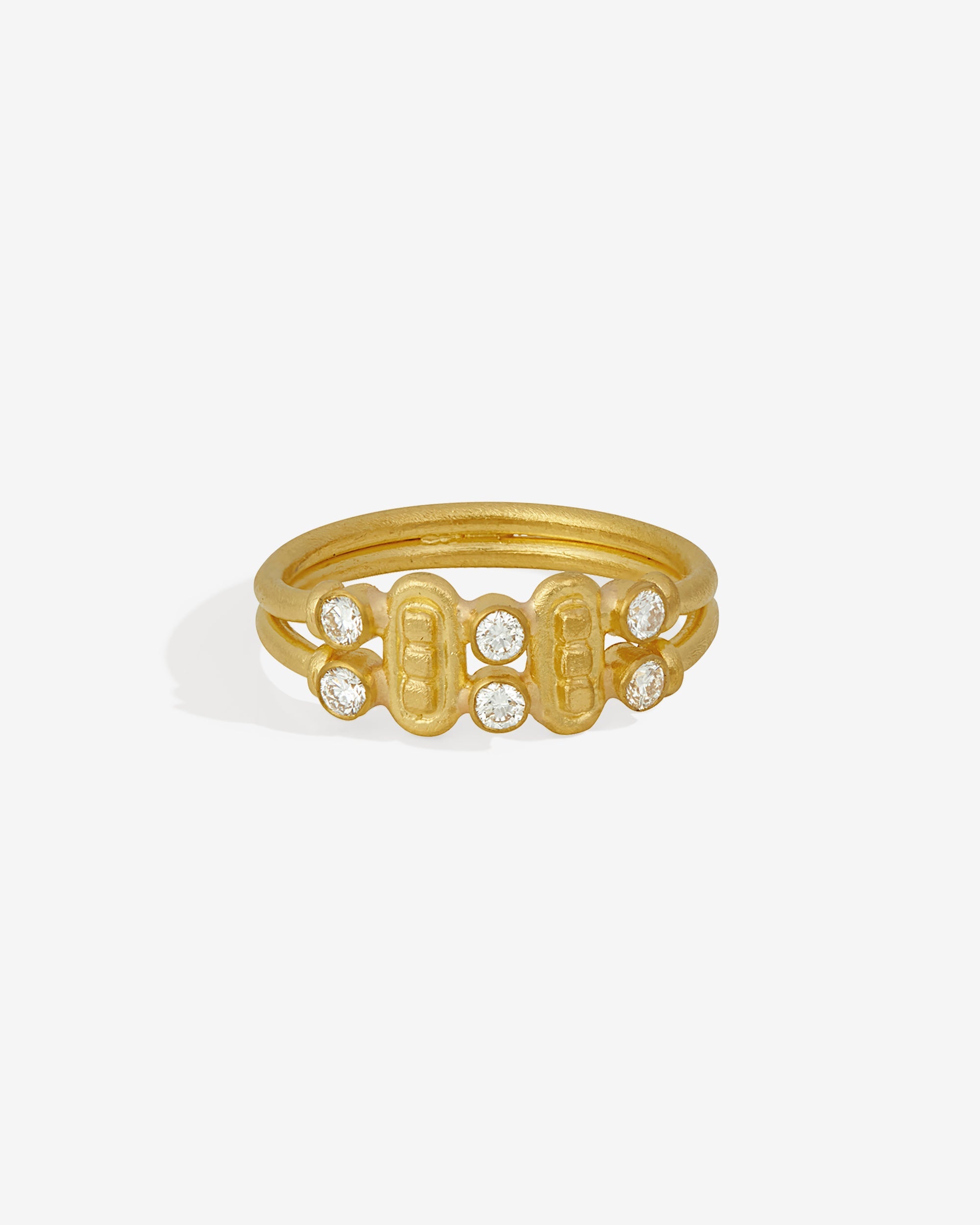 Temple of the Sun Asante Ring Diamond Solid Gold