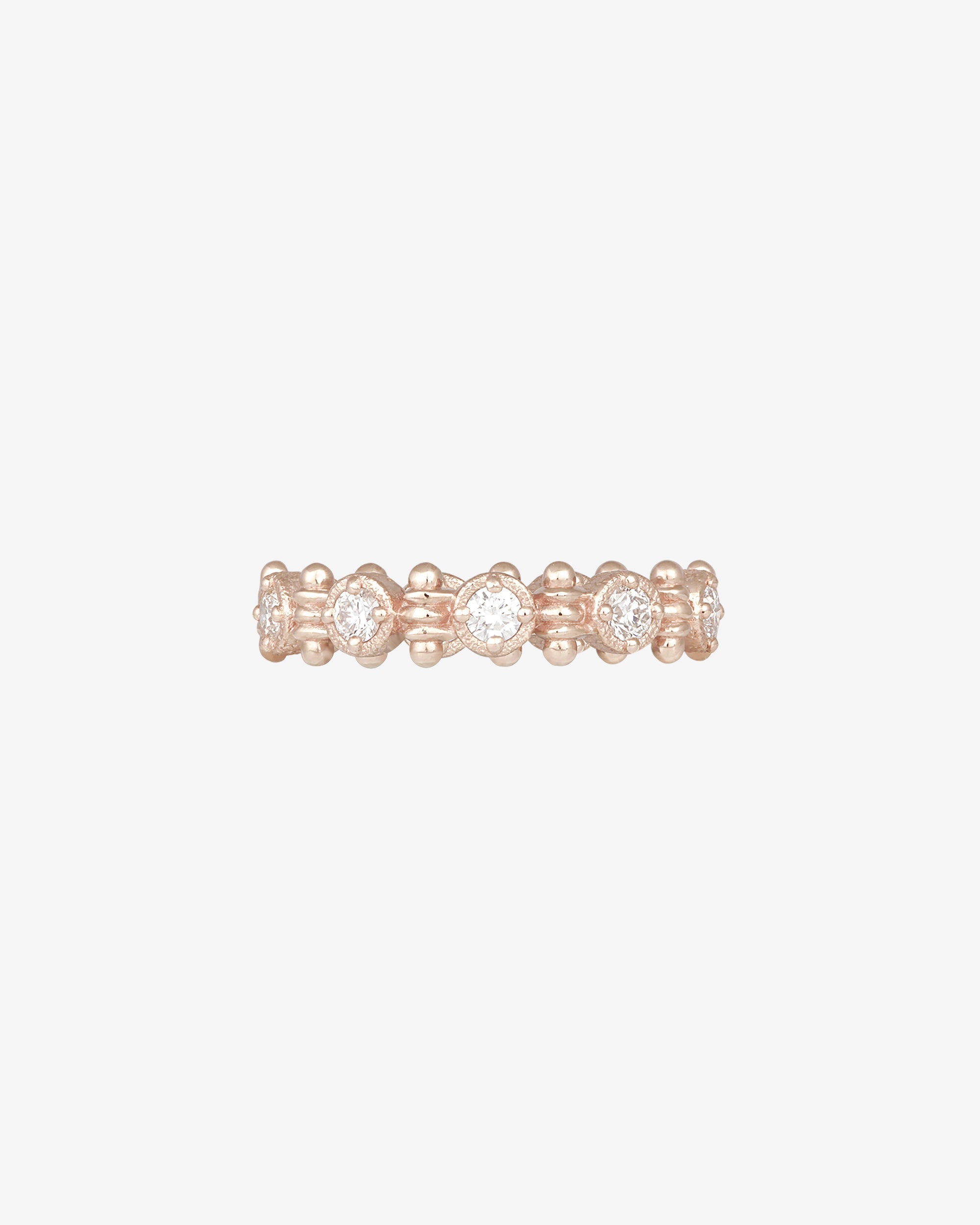 Temple of the Sun Asteria Eternity Ring Diamond Rose Gold