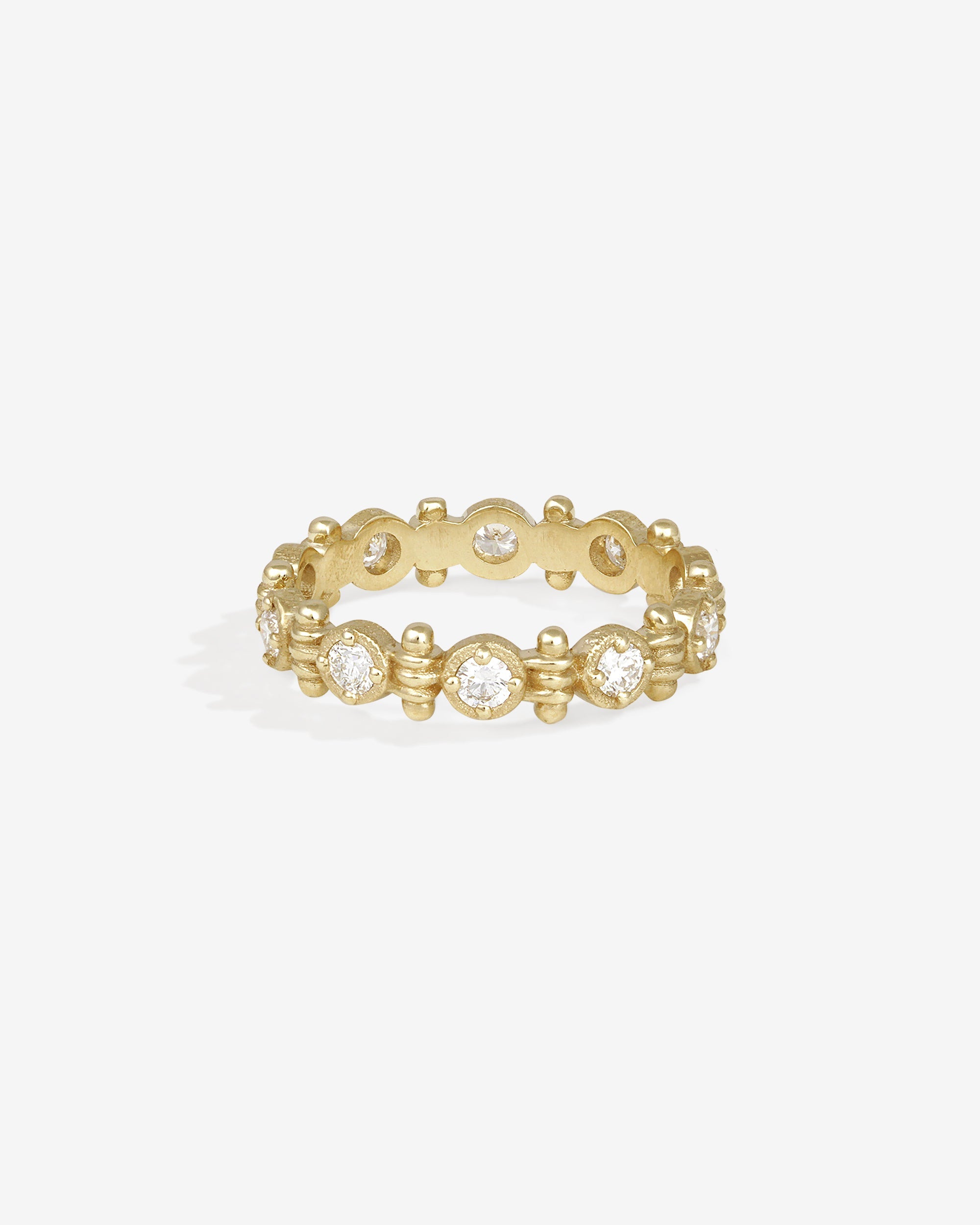 Temple of the Sun Asteria Eternity Ring Diamond Solid Gold