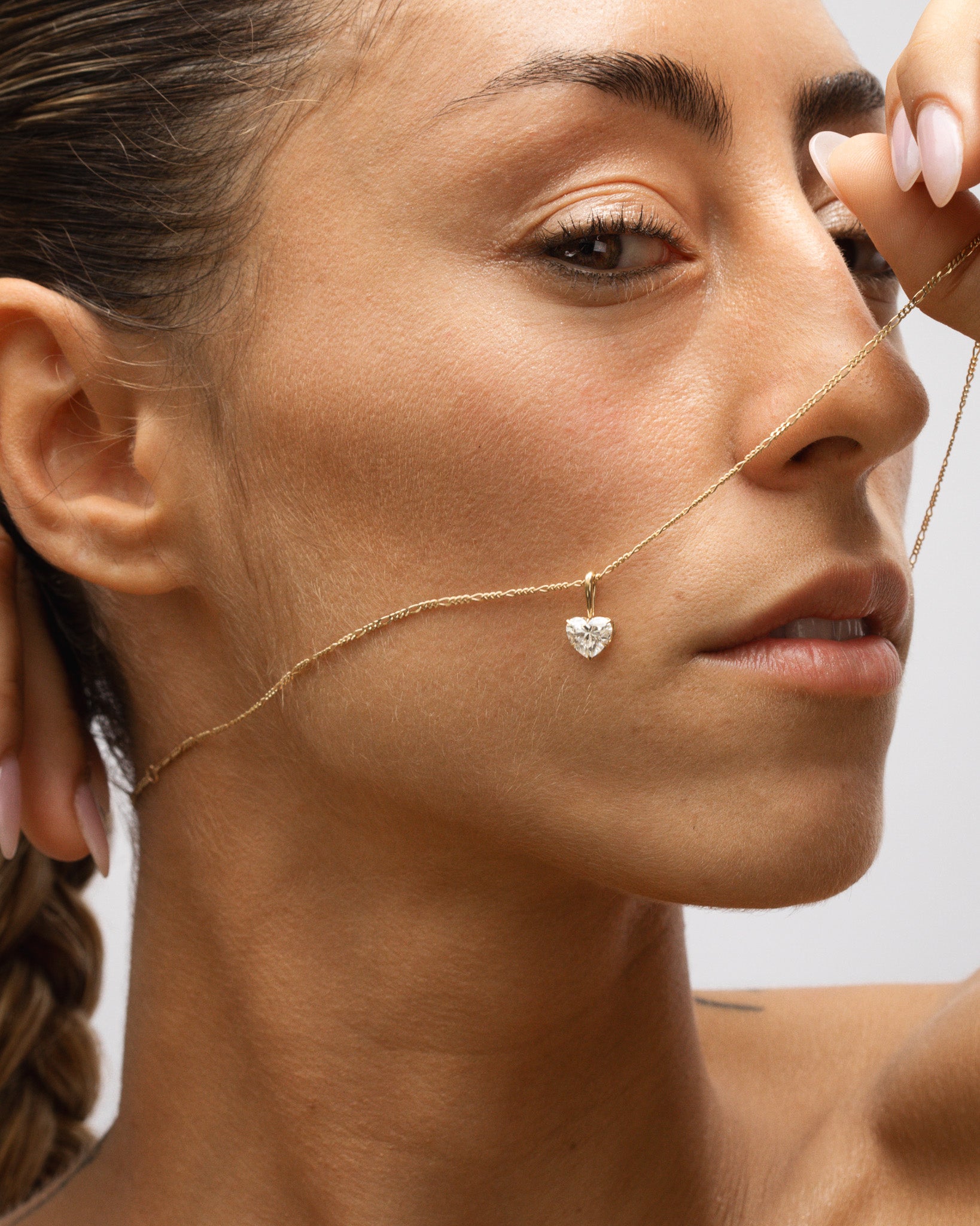 Temple of the Sun Astra Heart Pendant Diamond Solid Gold