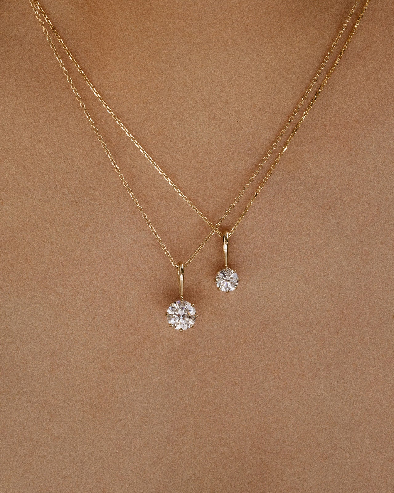 Temple of the Sun Astra Round Pendant 1ct Diamond Solid Gold