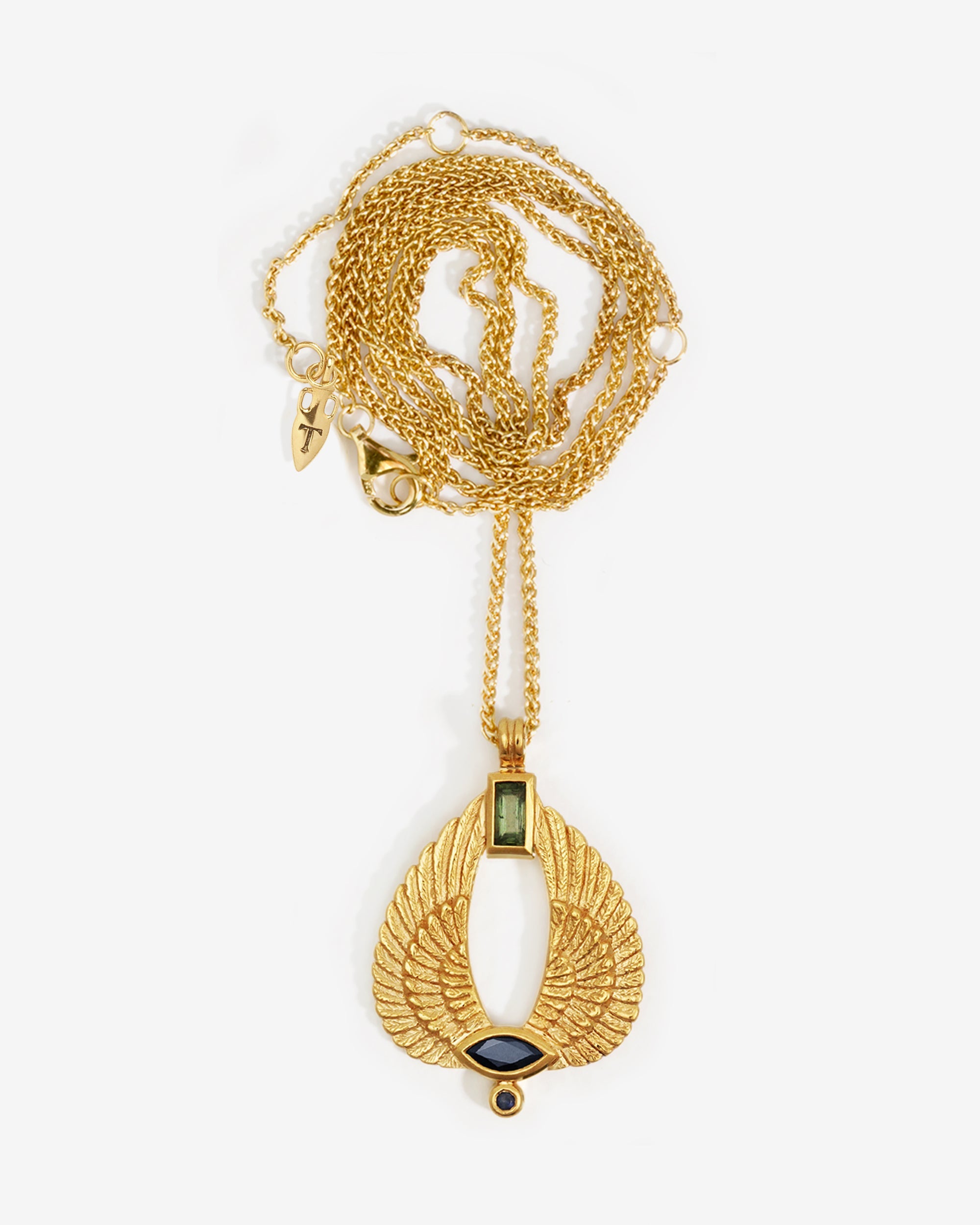 Temple of the Sun Aum Necklace Gold Vermeil
