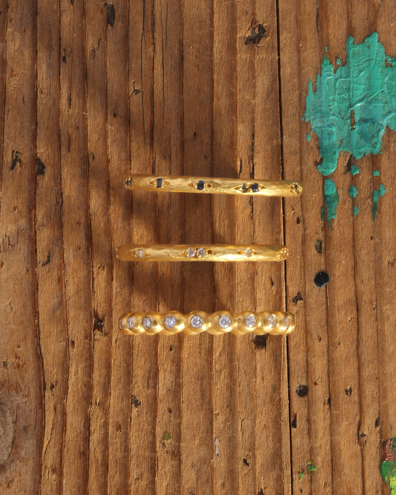 Temple of the Sun Ayana Eternity Ring Diamond Solid Gold