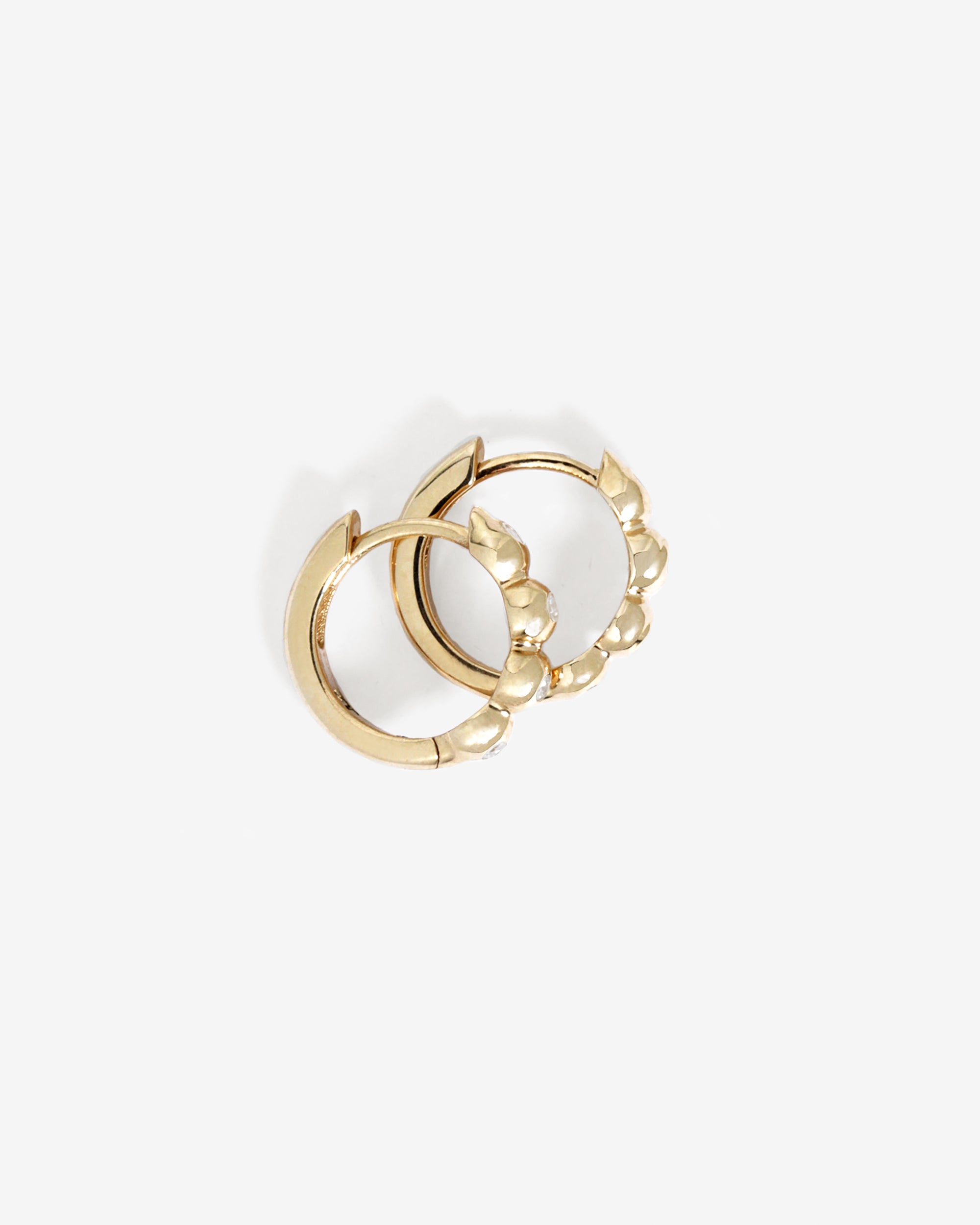 Temple of the Sun Ayana Huggies Diamond Solid Gold