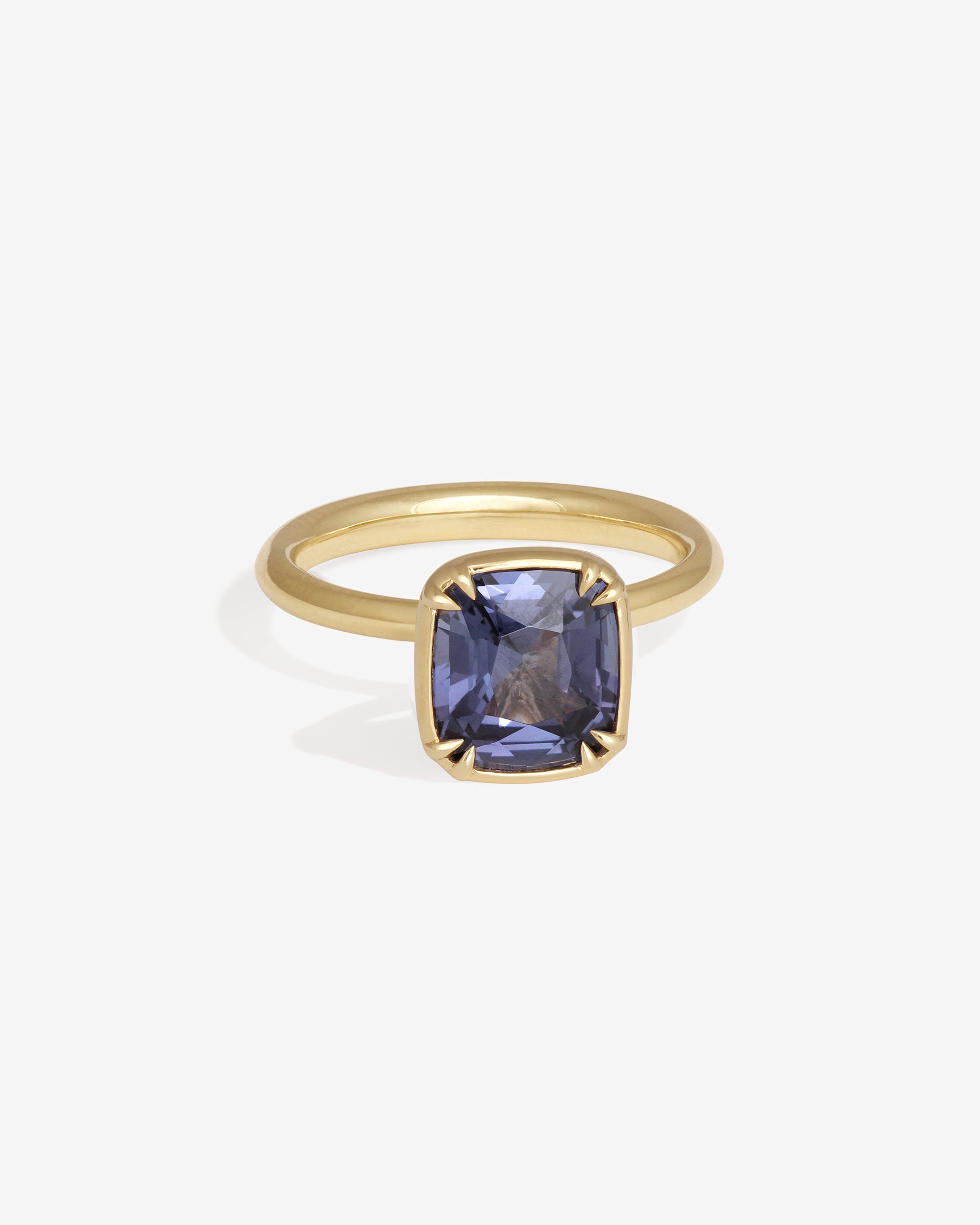 Temple of the Sun Azalea Cushion Ring - 2.27ct - Violet Spinel