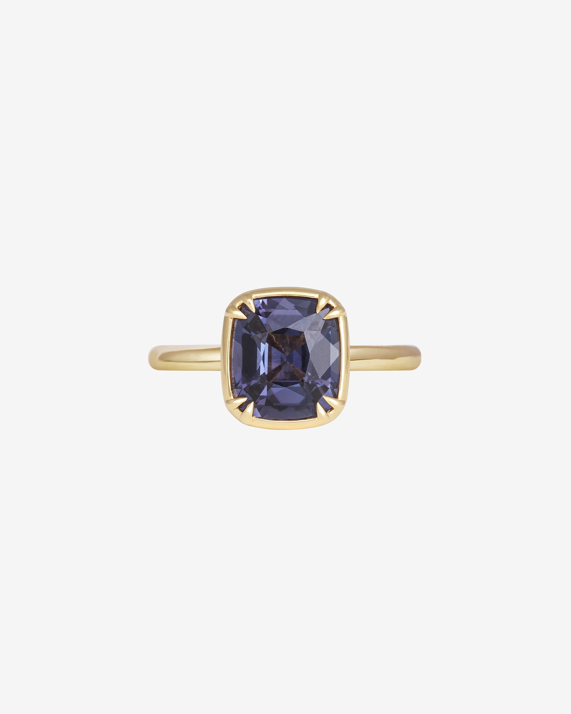 Temple of the Sun Azalea Cushion Ring - 2.27ct - Violet Spinel