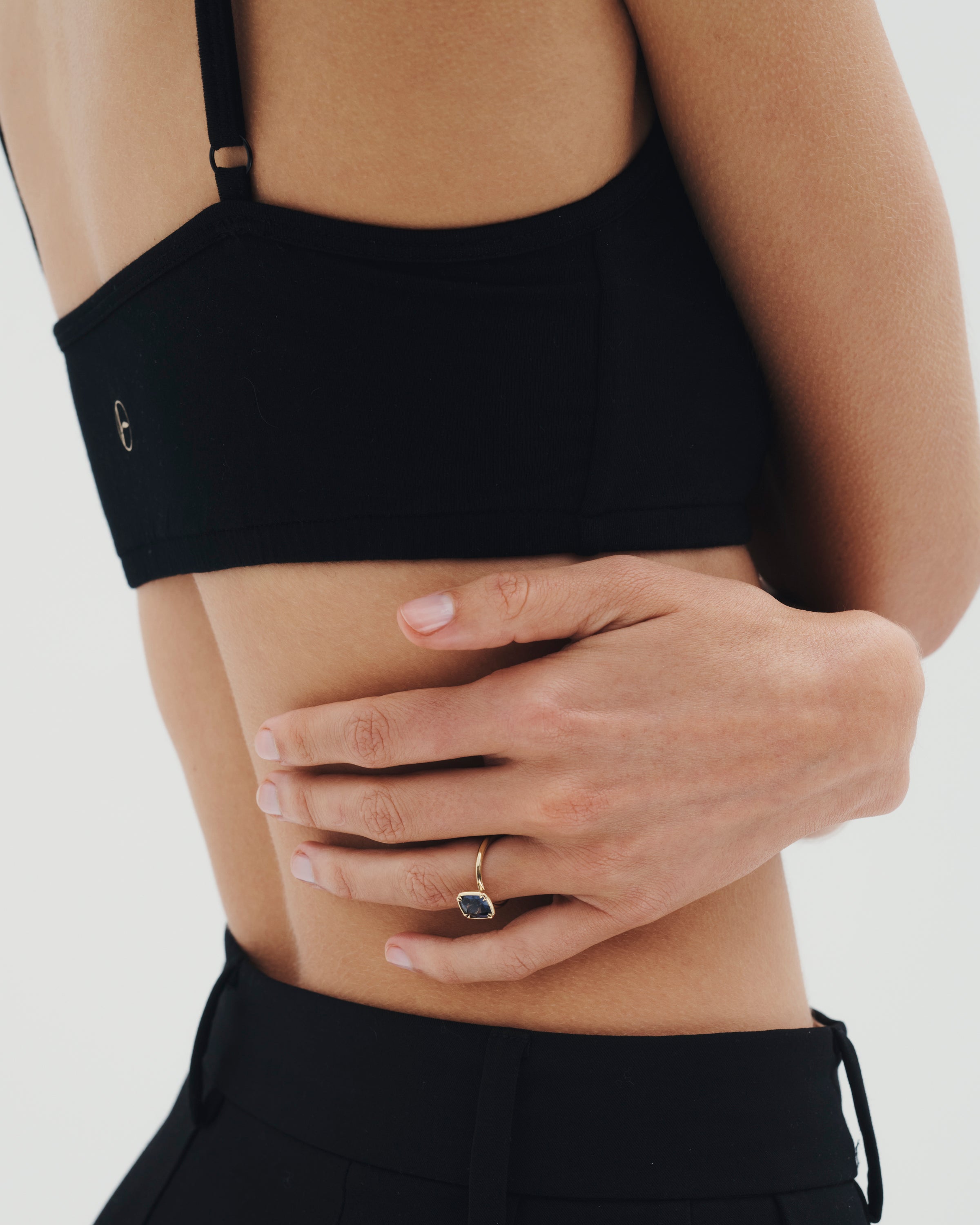 Temple of the Sun Azalea Cushion Ring 2.27ct Violet Spinel Solid Gold