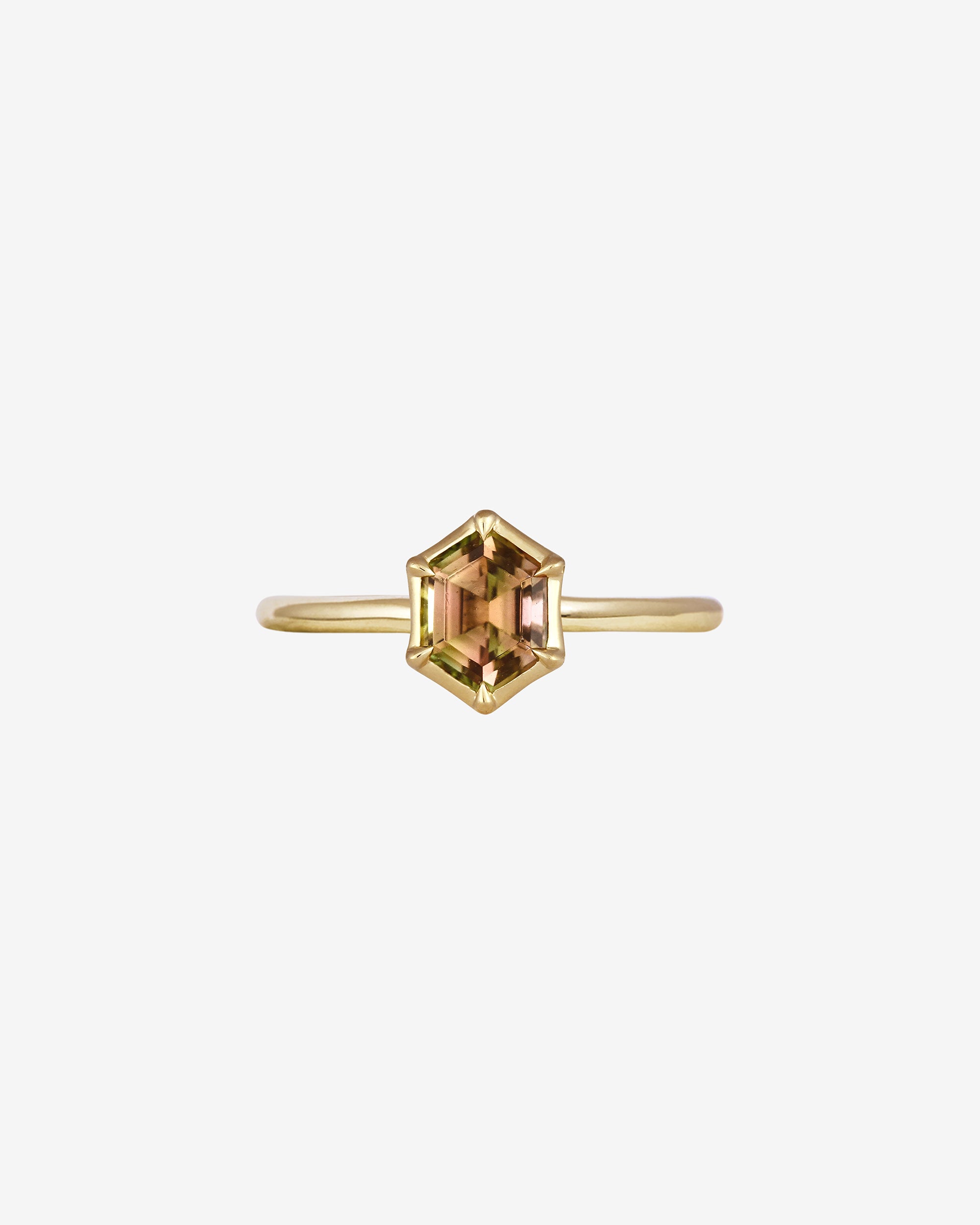 Temple of the Sun Azalea Ring 0.91ct Tourmaline Solid Gold