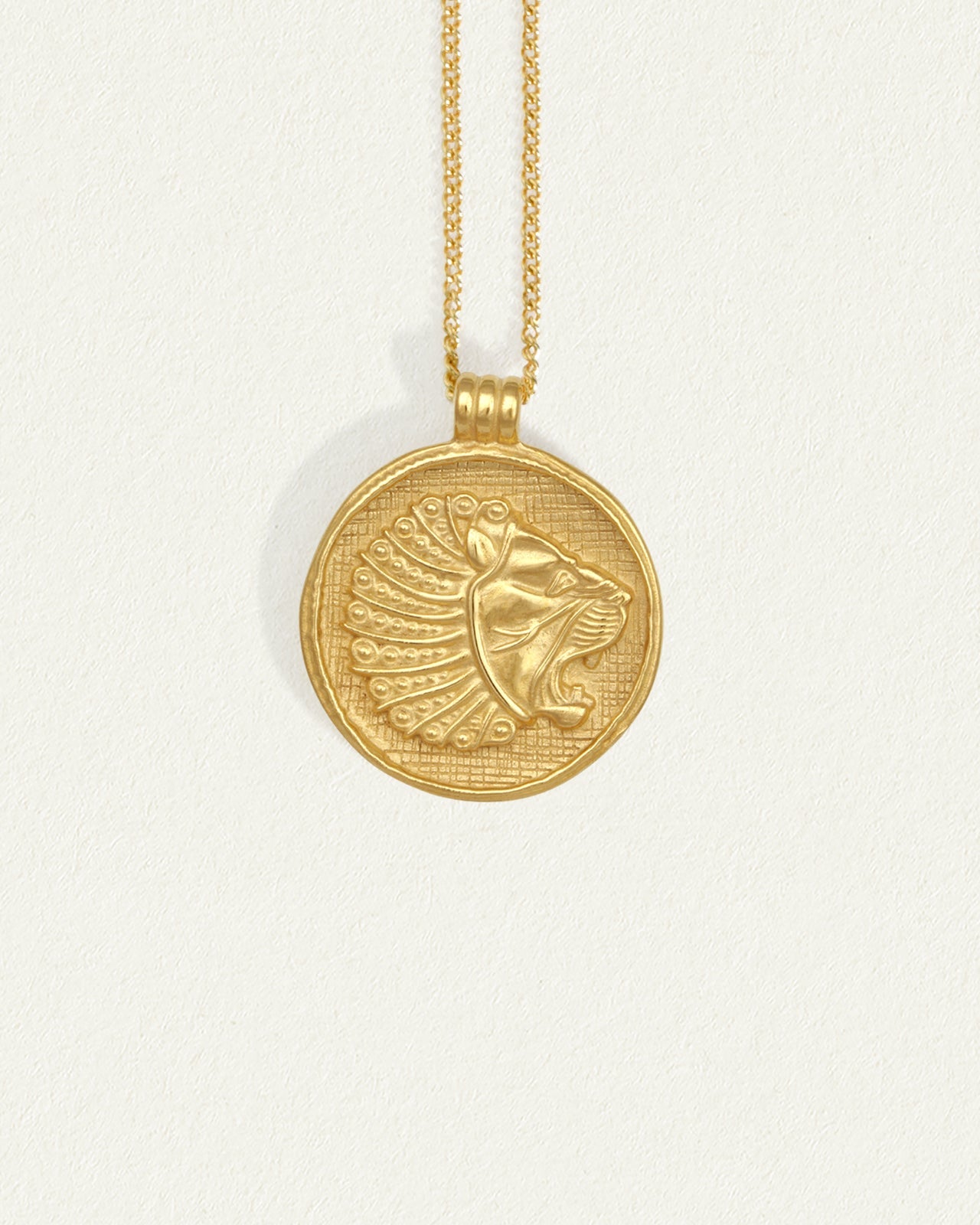 Babylon Coin Necklace Gold Vermeil Temple of the Sun Jewellery