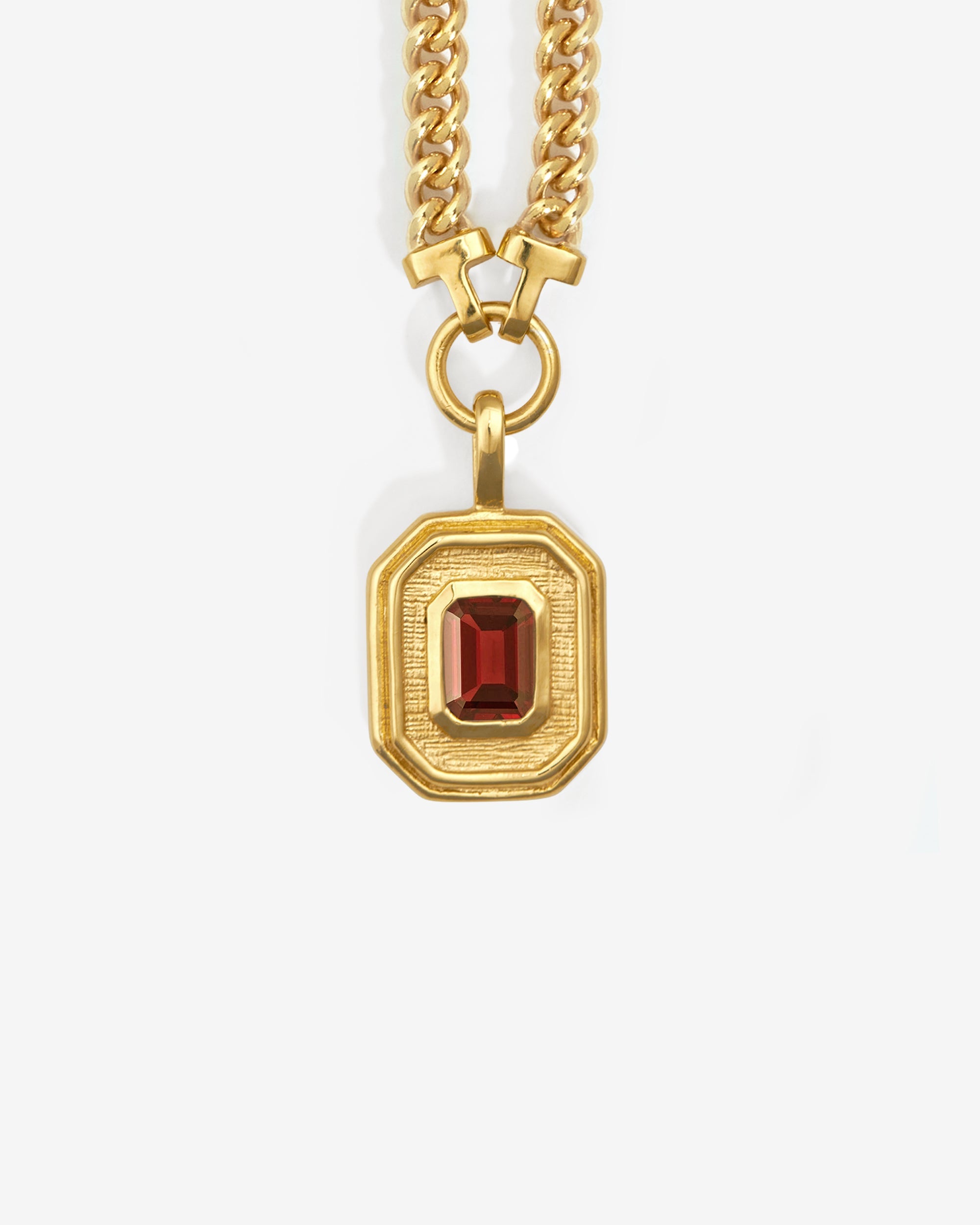 Temple of the Sun Byzantine Necklace Garnet Gold Vermeil