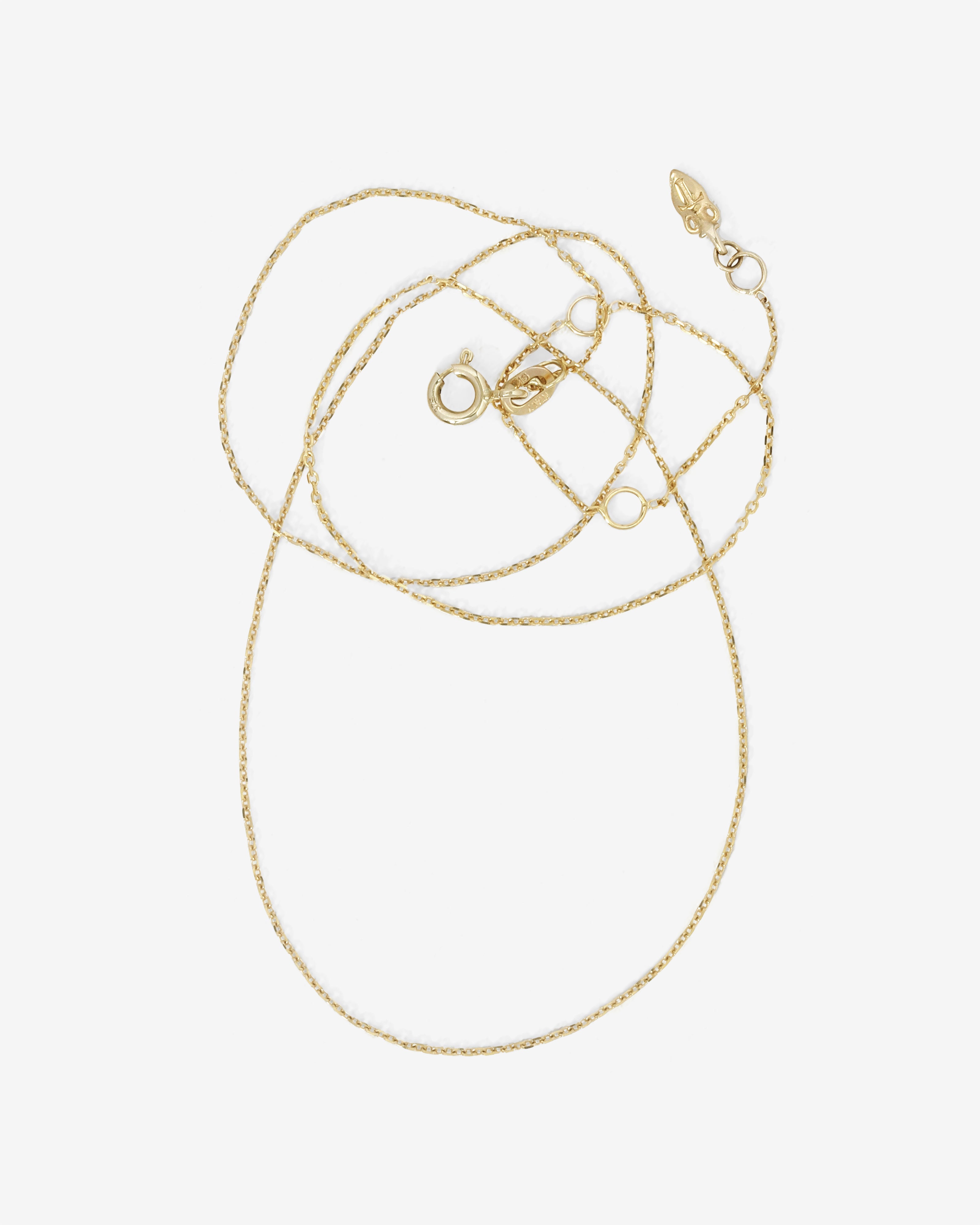Temple of the Sun Cable Chain 0.9mm Solid Gold
