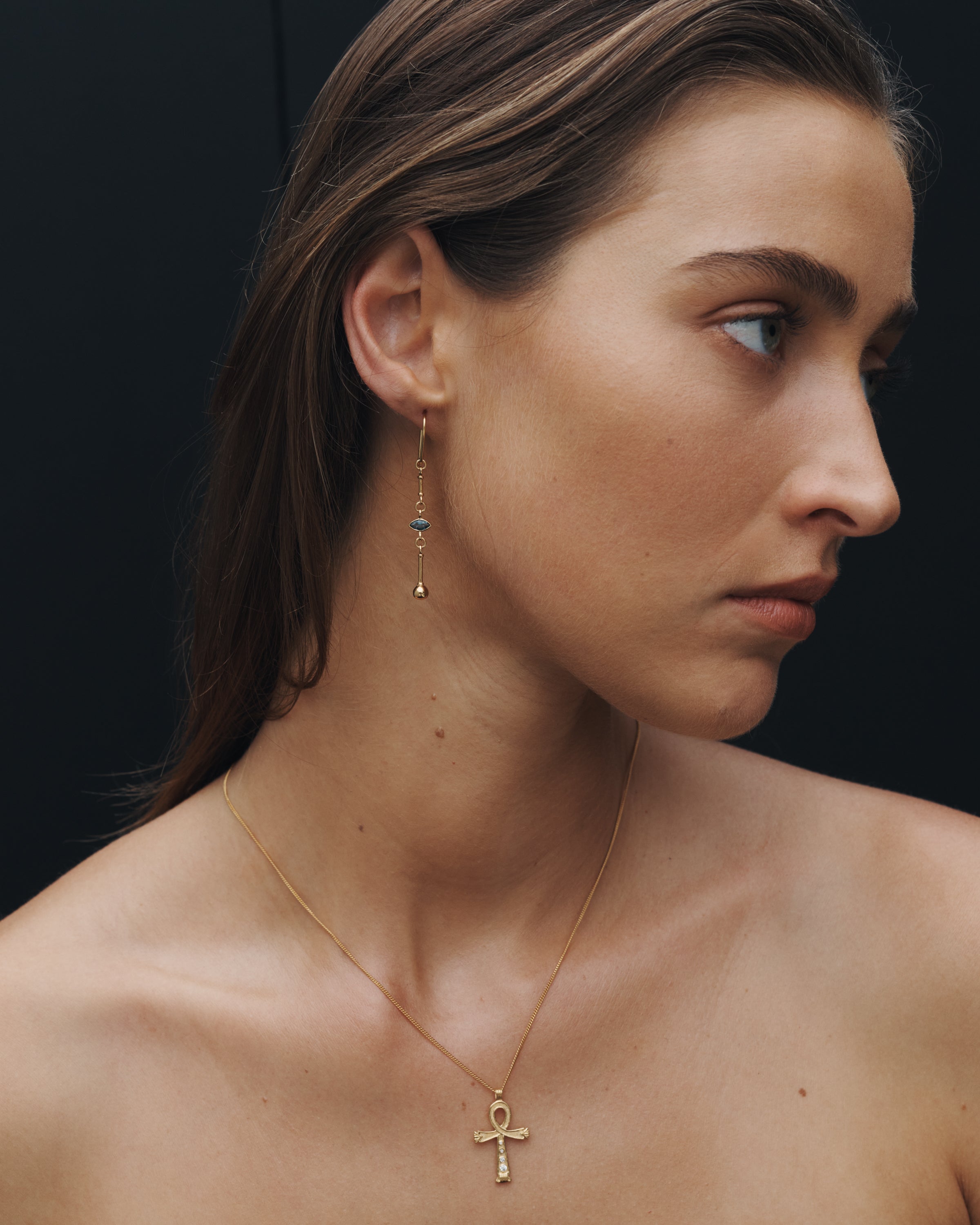 Temple of the Sun Cairo Necklace Small Gold Vermeil