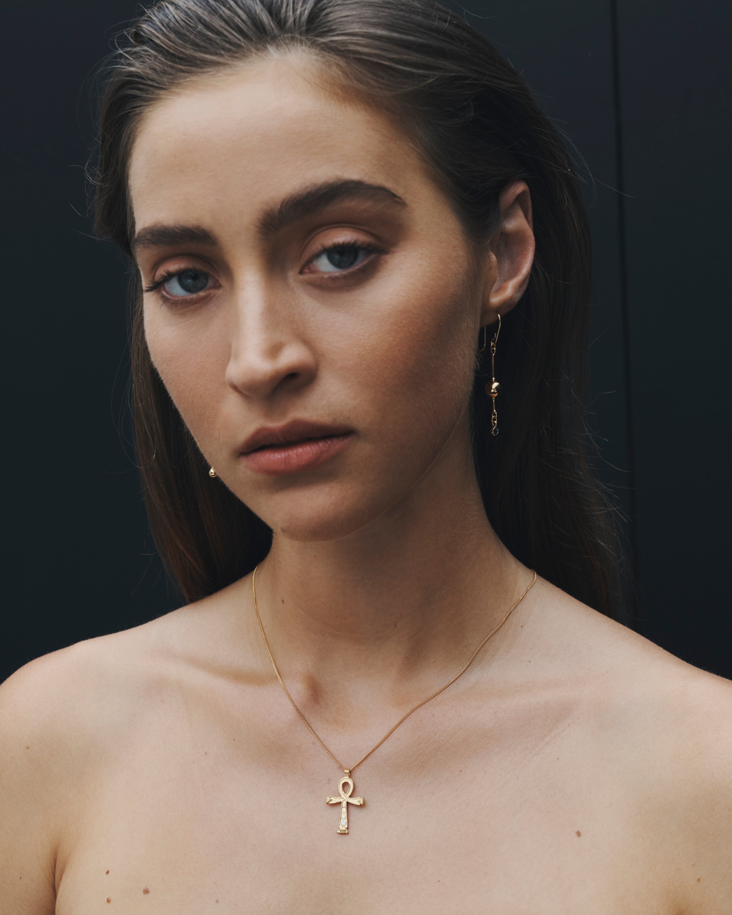 Temple of the Sun Cairo Necklace Small Gold Vermeil