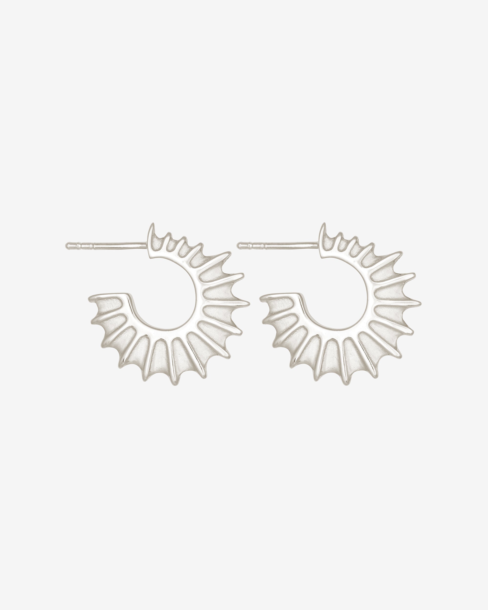 Temple of the Sun Calypso Hoops Silver