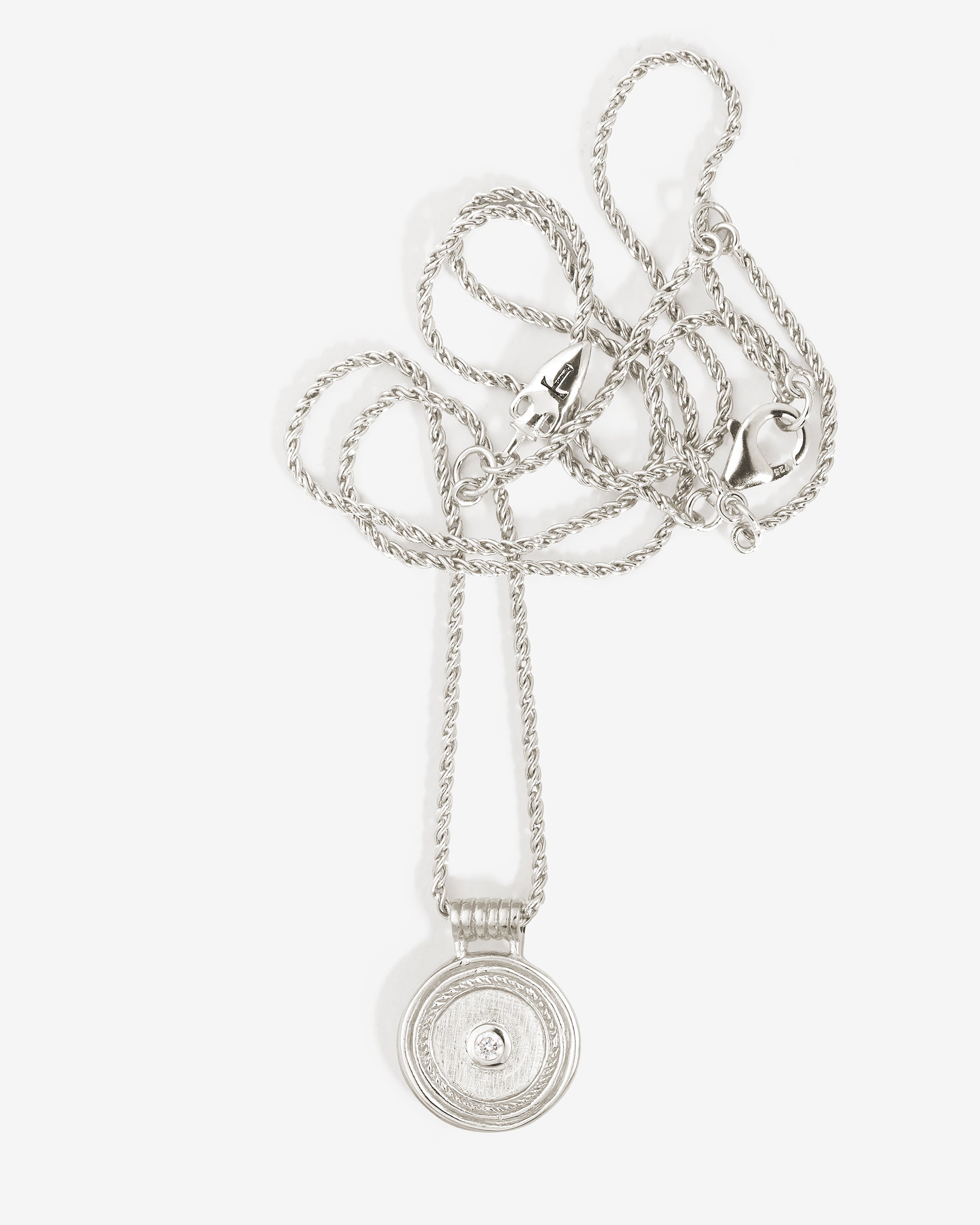 Temple of the Sun Capella Coin Necklace Silver