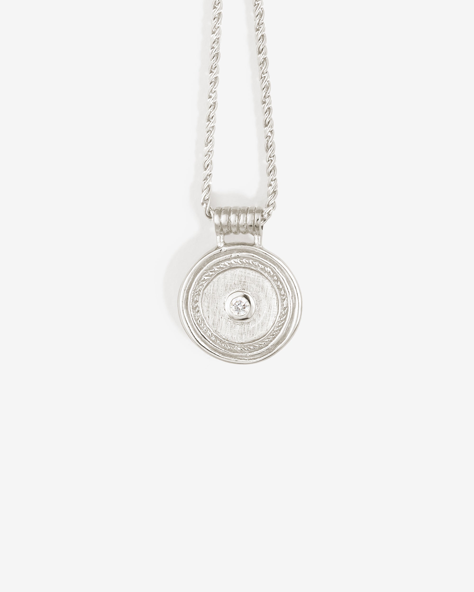 Temple of the Sun Capella Coin Necklace Silver