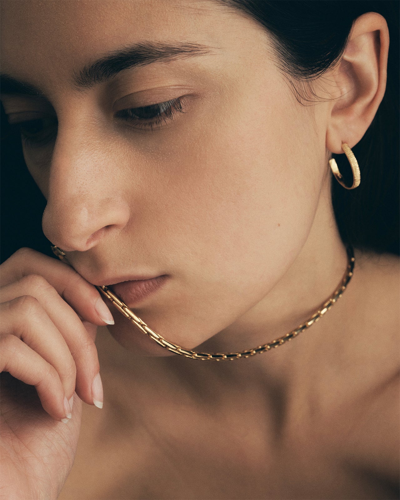 Temple of the Sun Caria Necklace Large Gold Vermeil