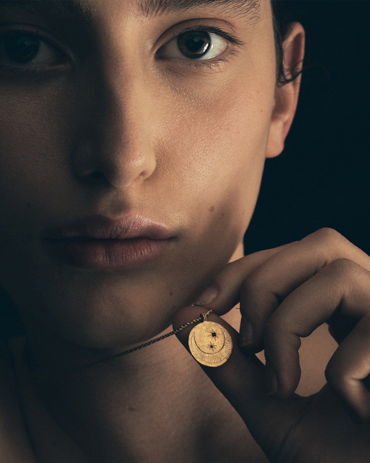 Temple of the Sun Celeste Necklace Gold Vermeil