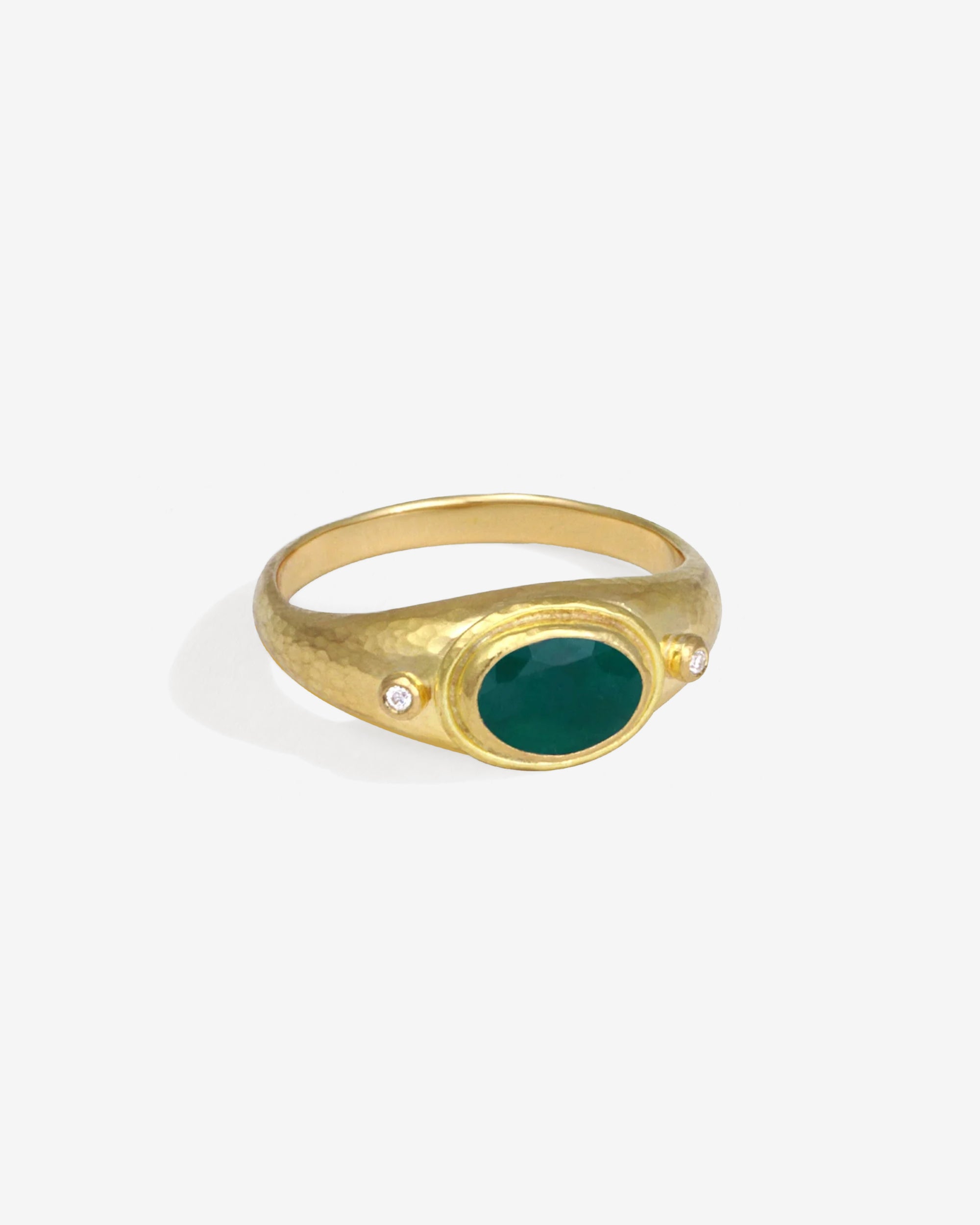 Temple of the Sun Ceren Ring Emerald Solid Gold