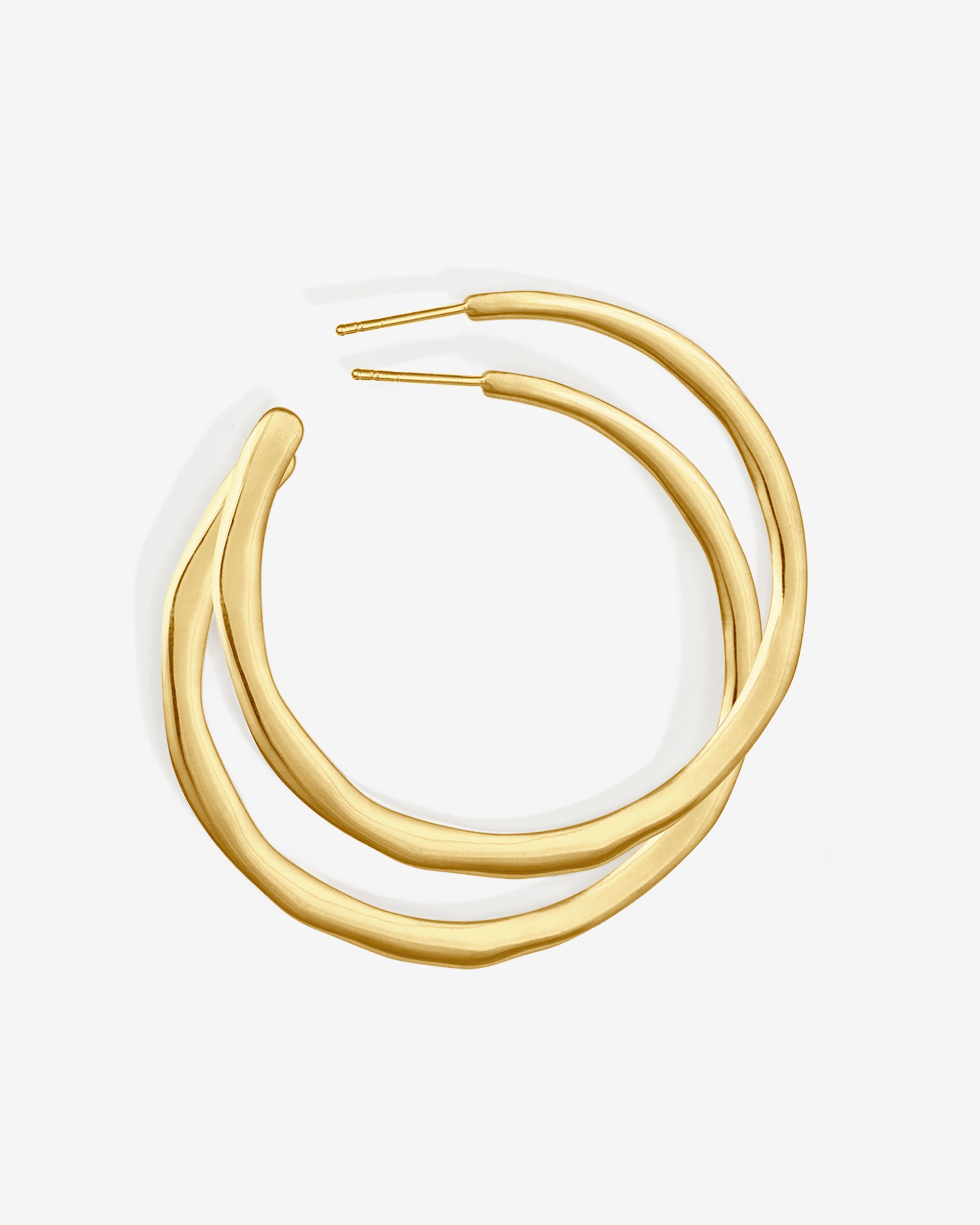 Temple of the Sun Circe Hoops Large Gold Vermeil