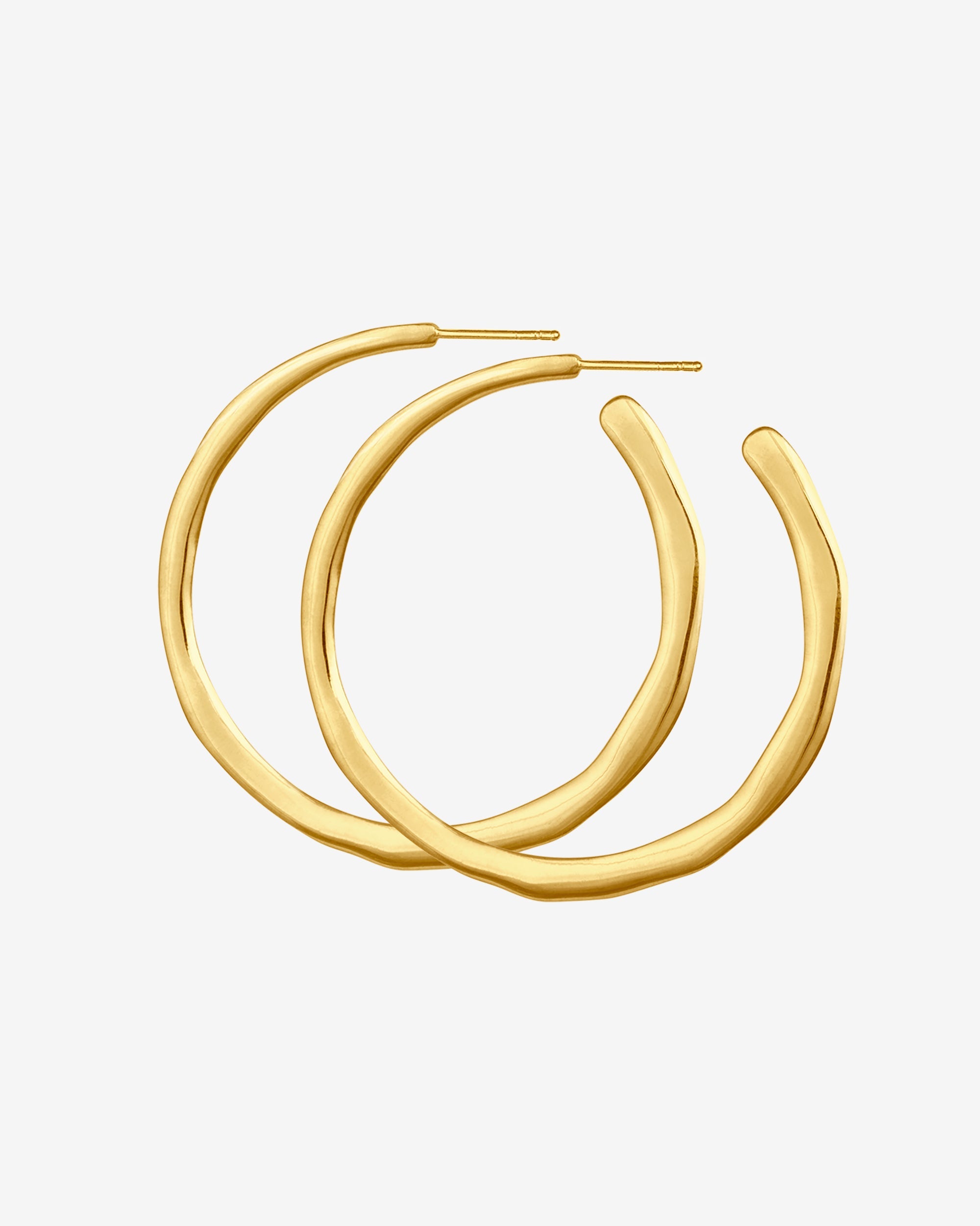 Temple of the Sun Circe Hoops Large Gold Vermeil
