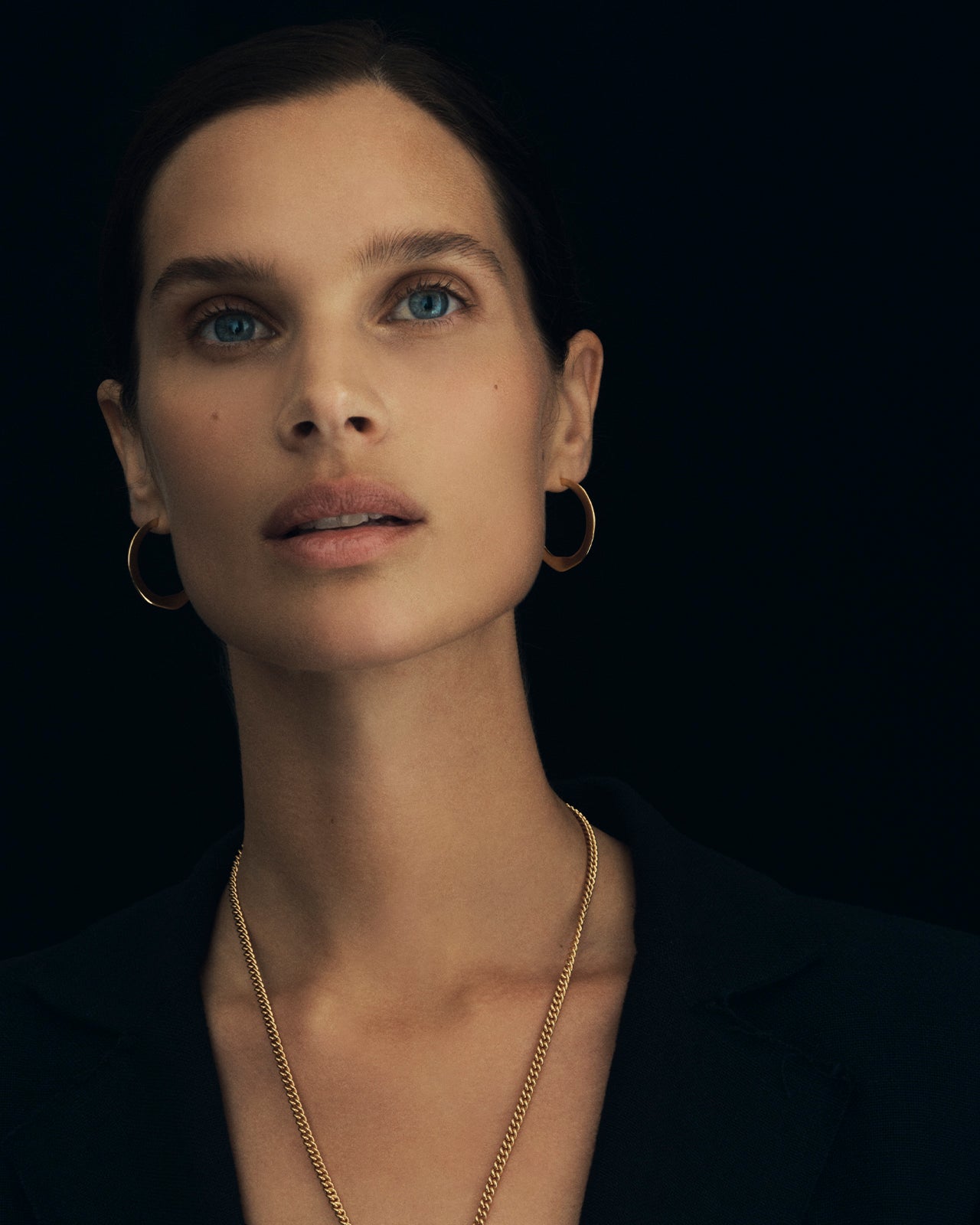 Temple of the Sun Circe Medium Hoops Gold Vermeil