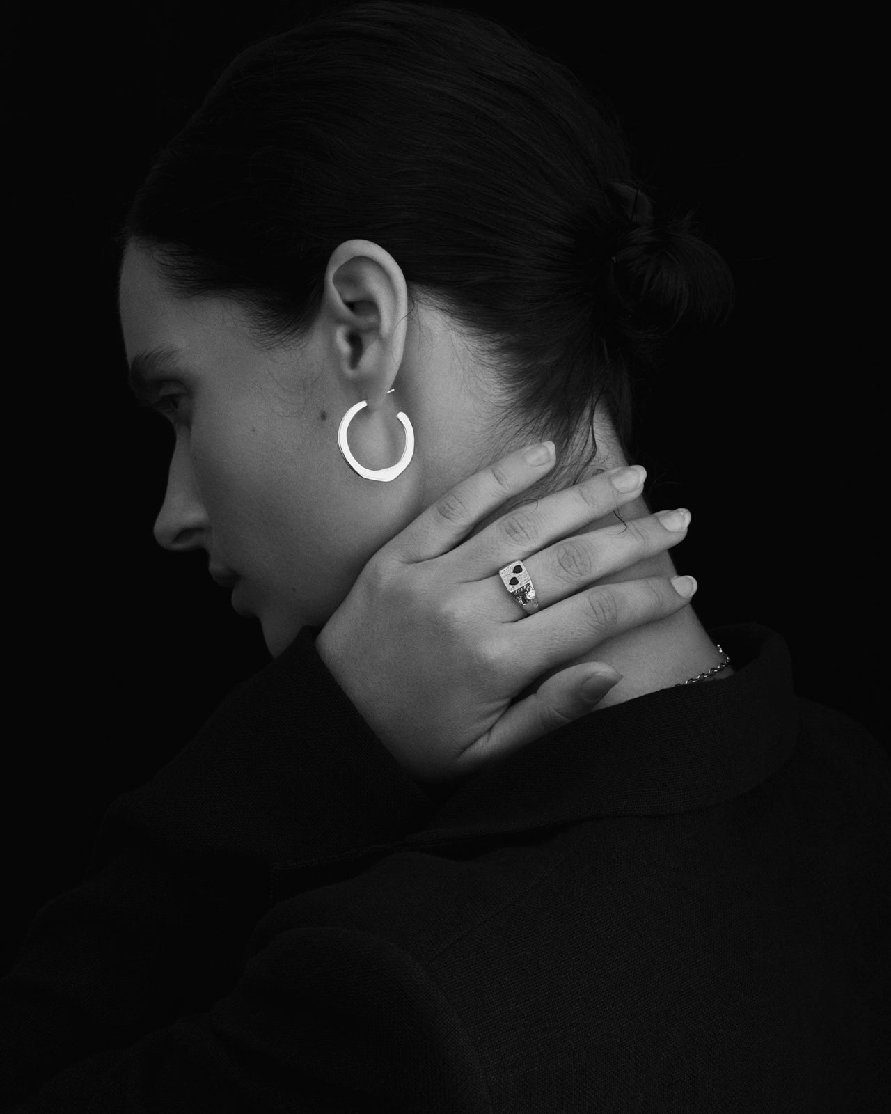 Temple of the Sun Circe Medium Hoops Silver