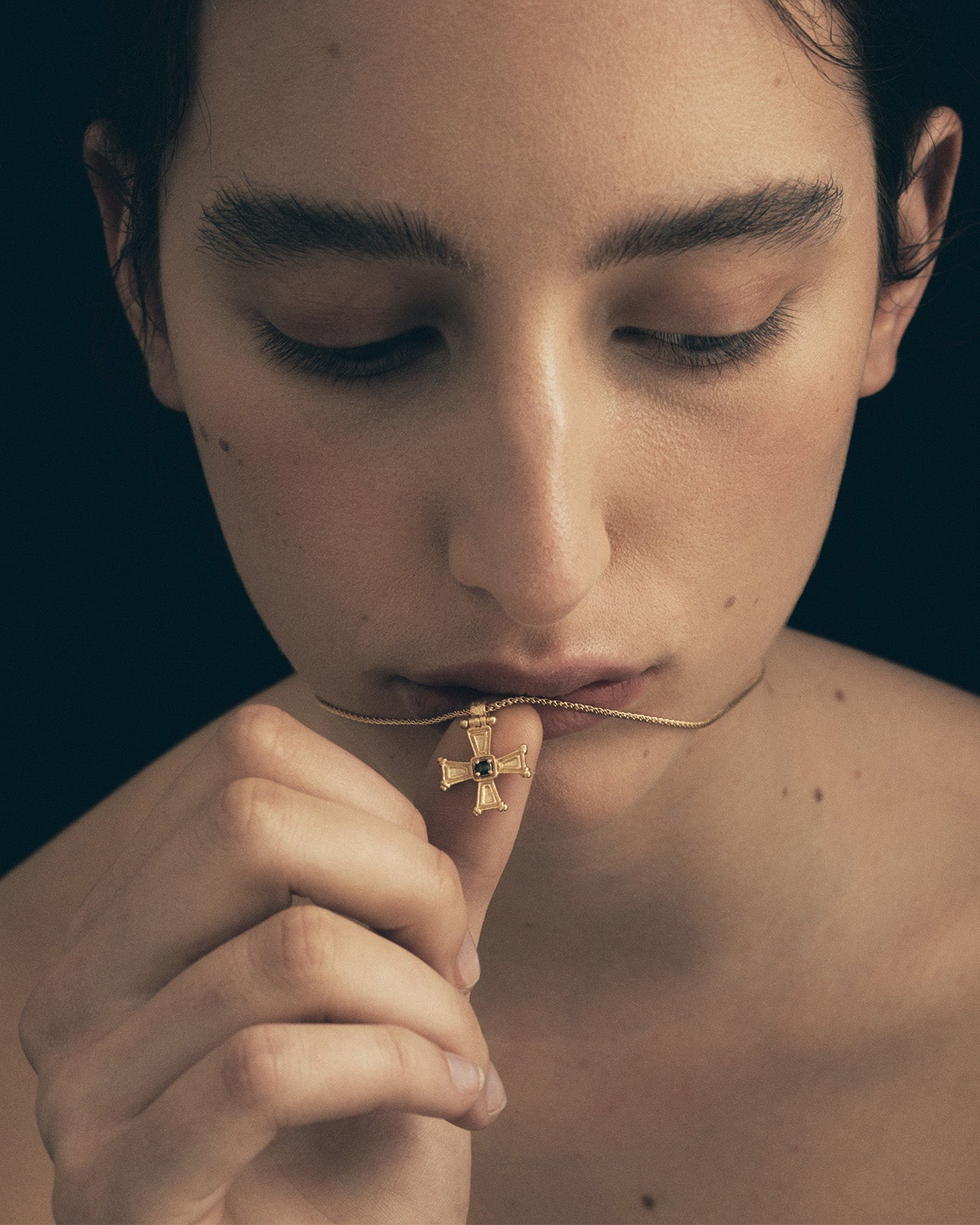 Temple of the Sun Crista Necklace Gold Vermeil