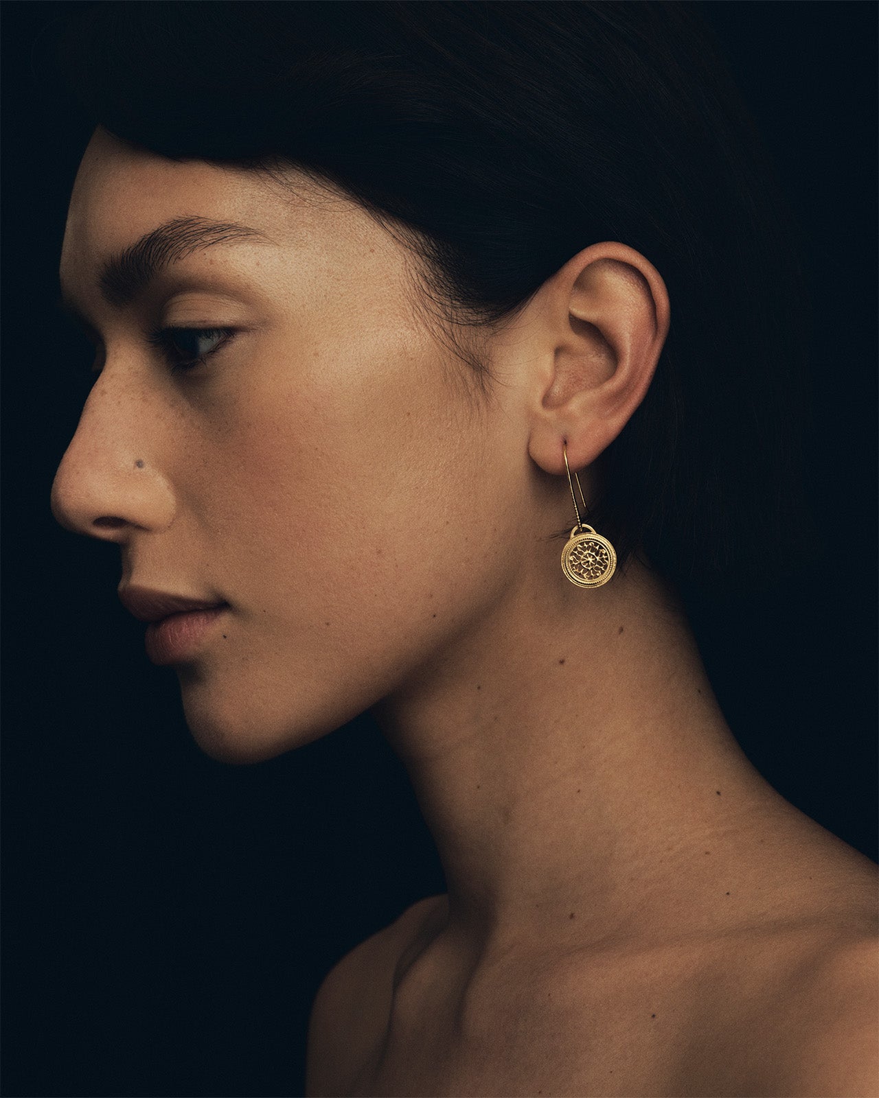 Temple of the Sun Dafni Earrings Gold Vermeil