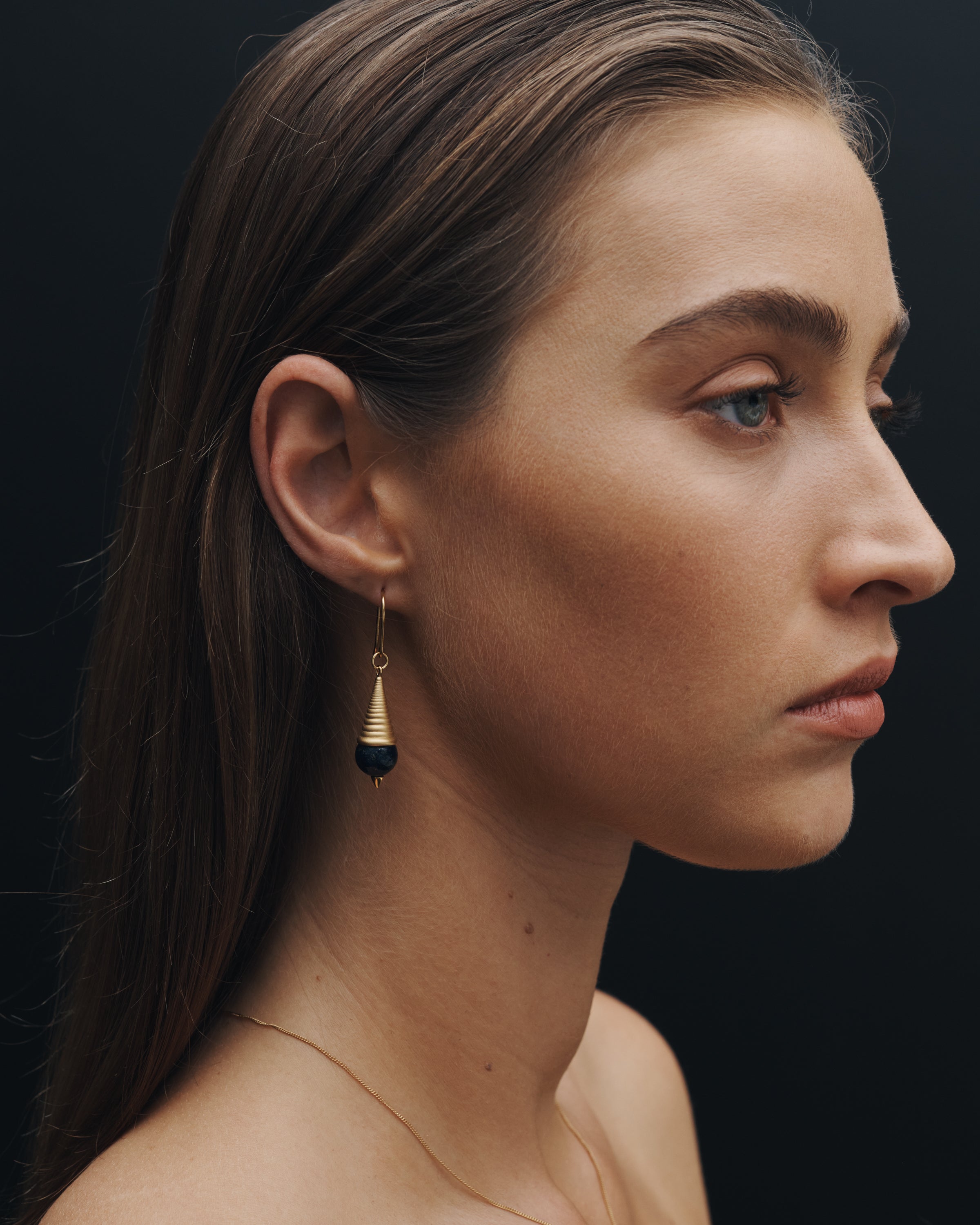 Temple of the Sun Danu Earrings Gold Vermeil