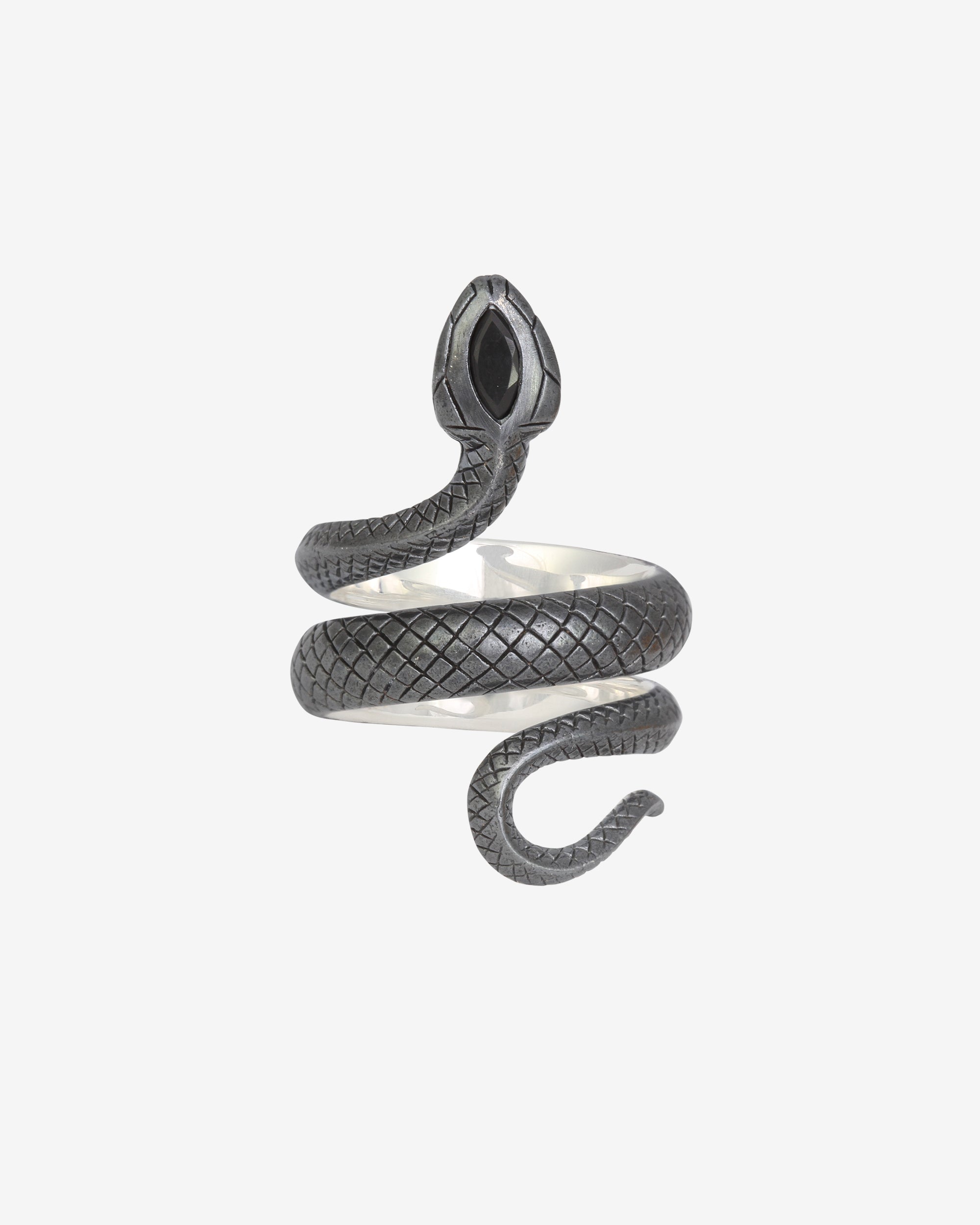 Temple of the Sun Draco Ring Oxidised Silver