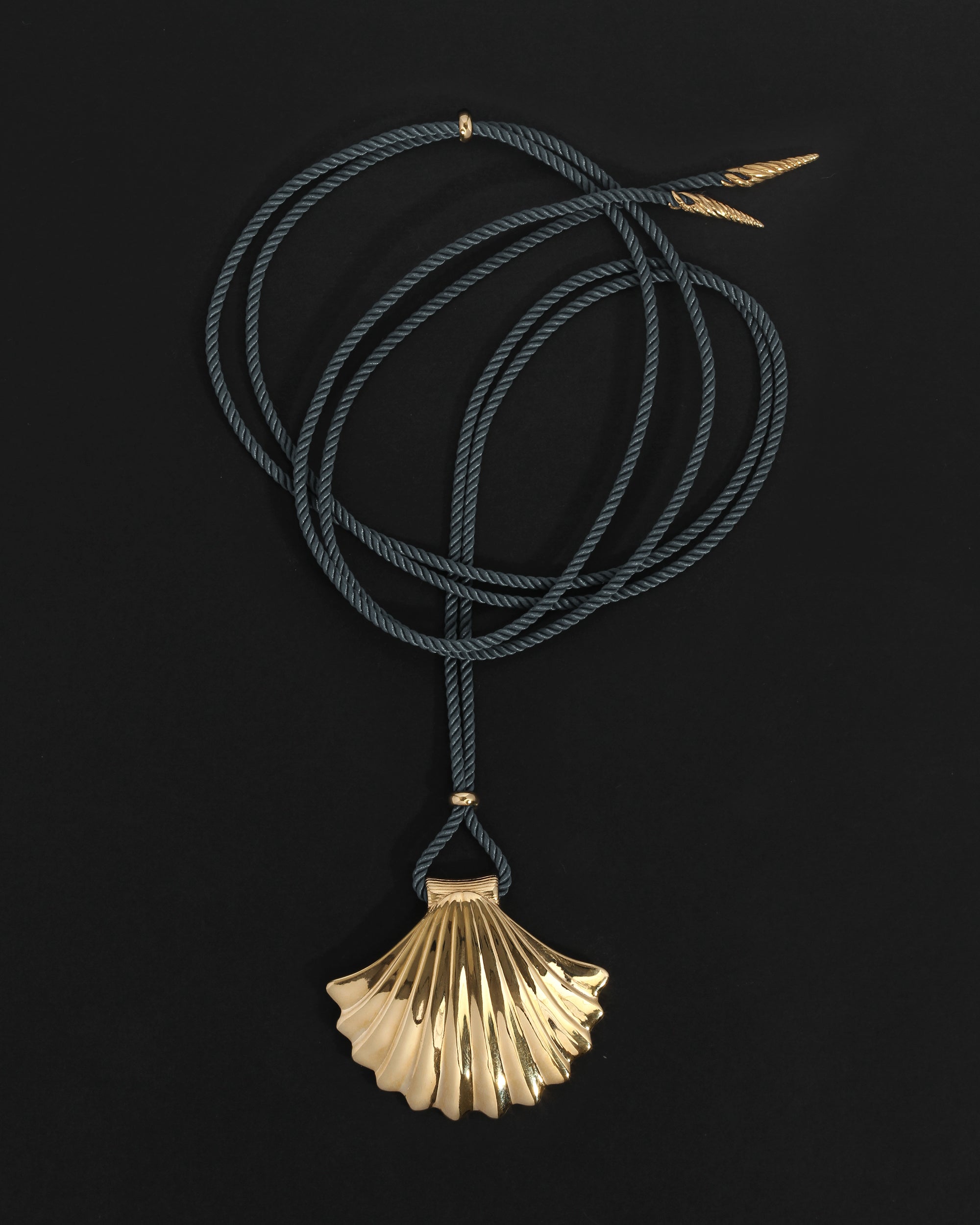 Temple of the Sun Eleni Cord Necklace Gold Vermeil