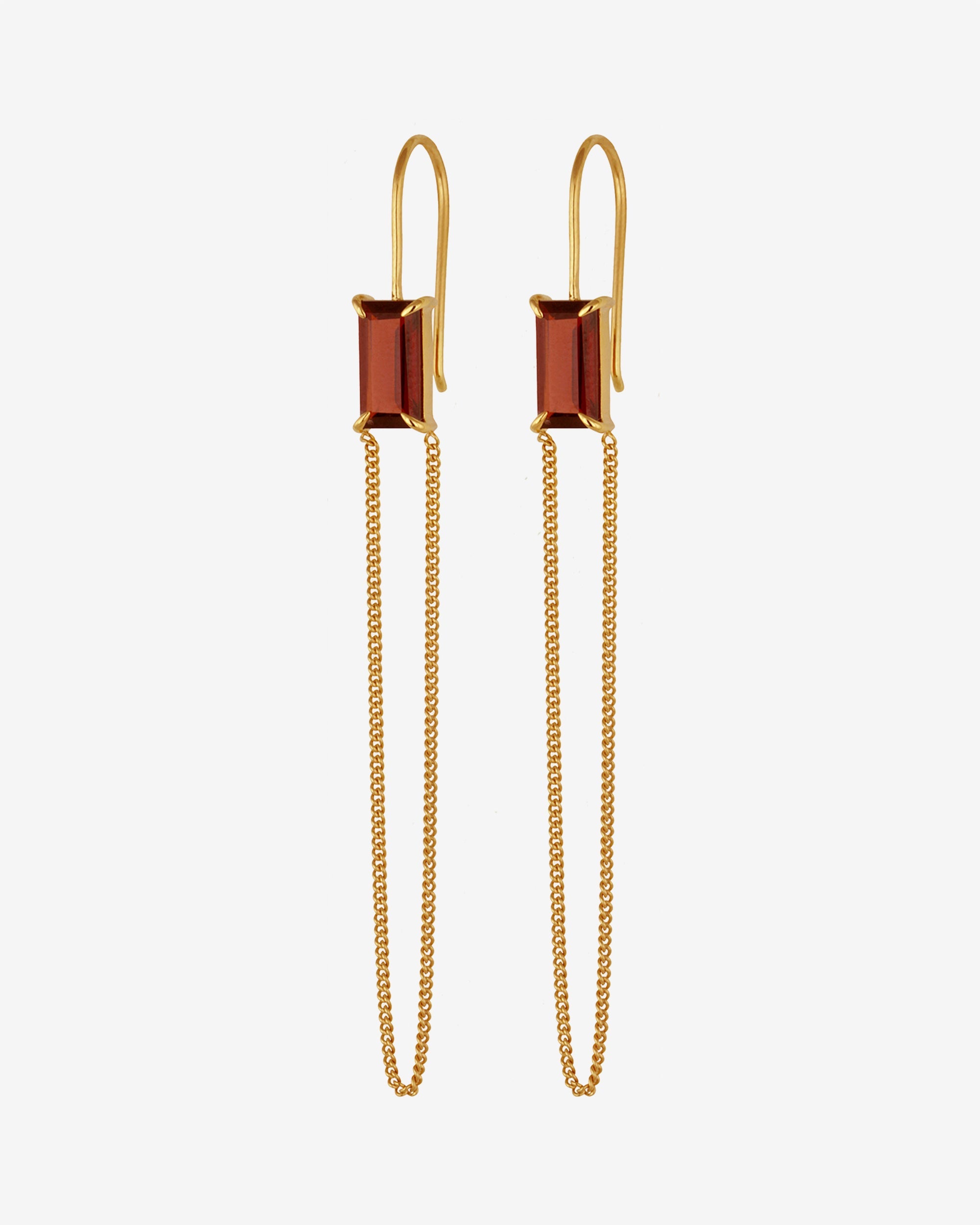 Temple of the Sun Ember Earrings Gold Vermeil