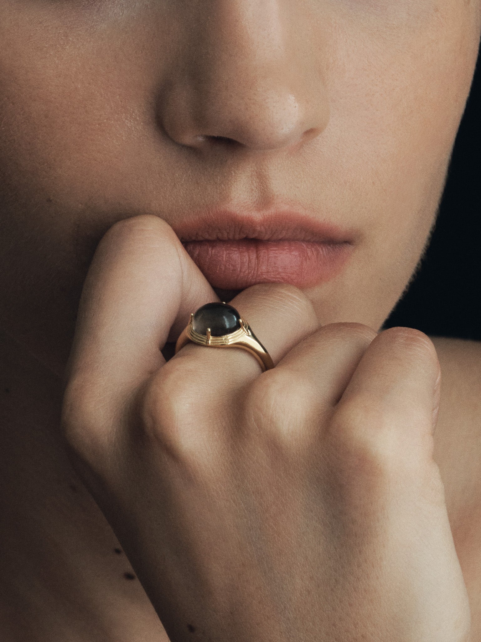 Temple of the Sun Esse Ring Gold Vermeil