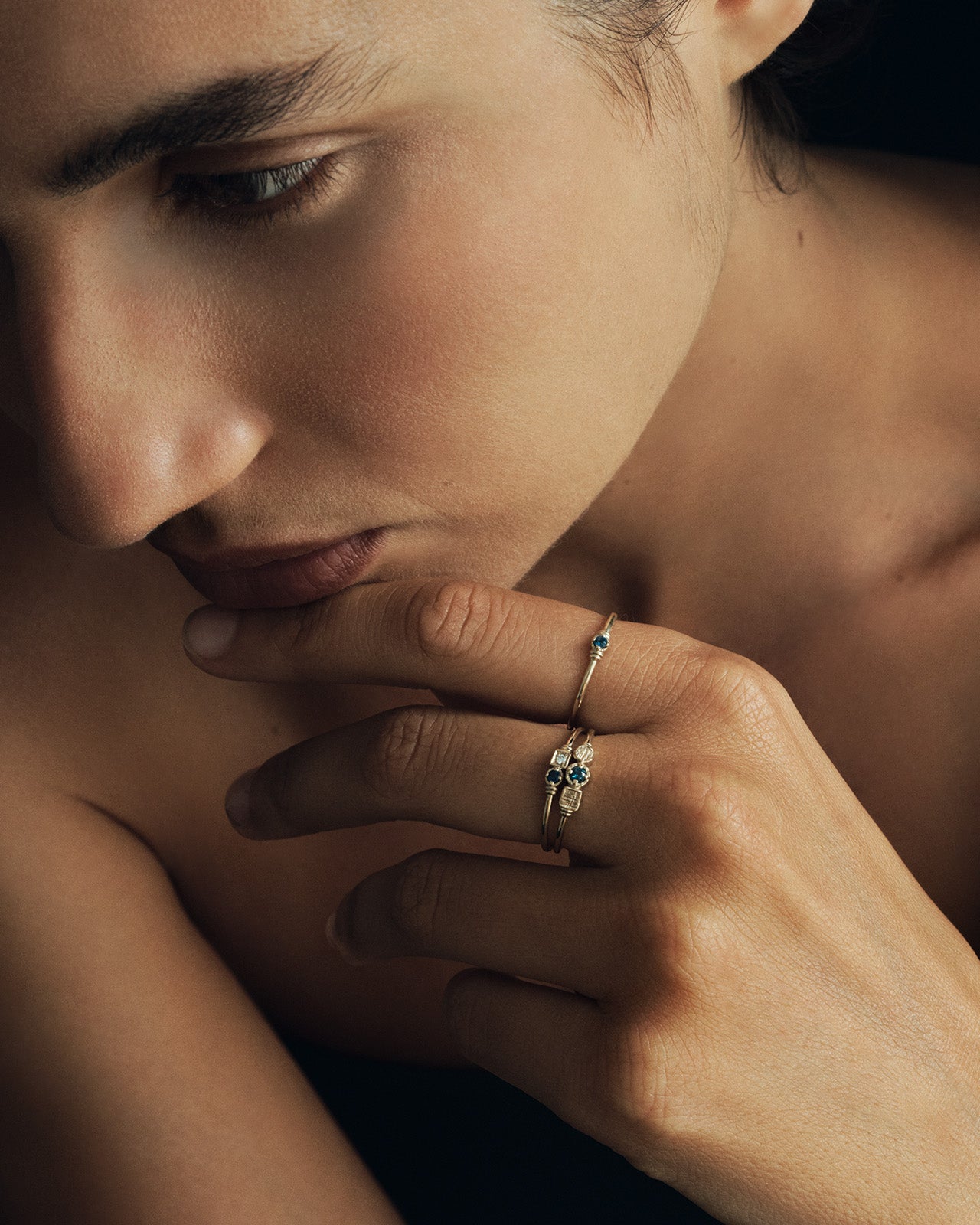 Temple of the Sun Estella Ring Sapphire Solid Gold