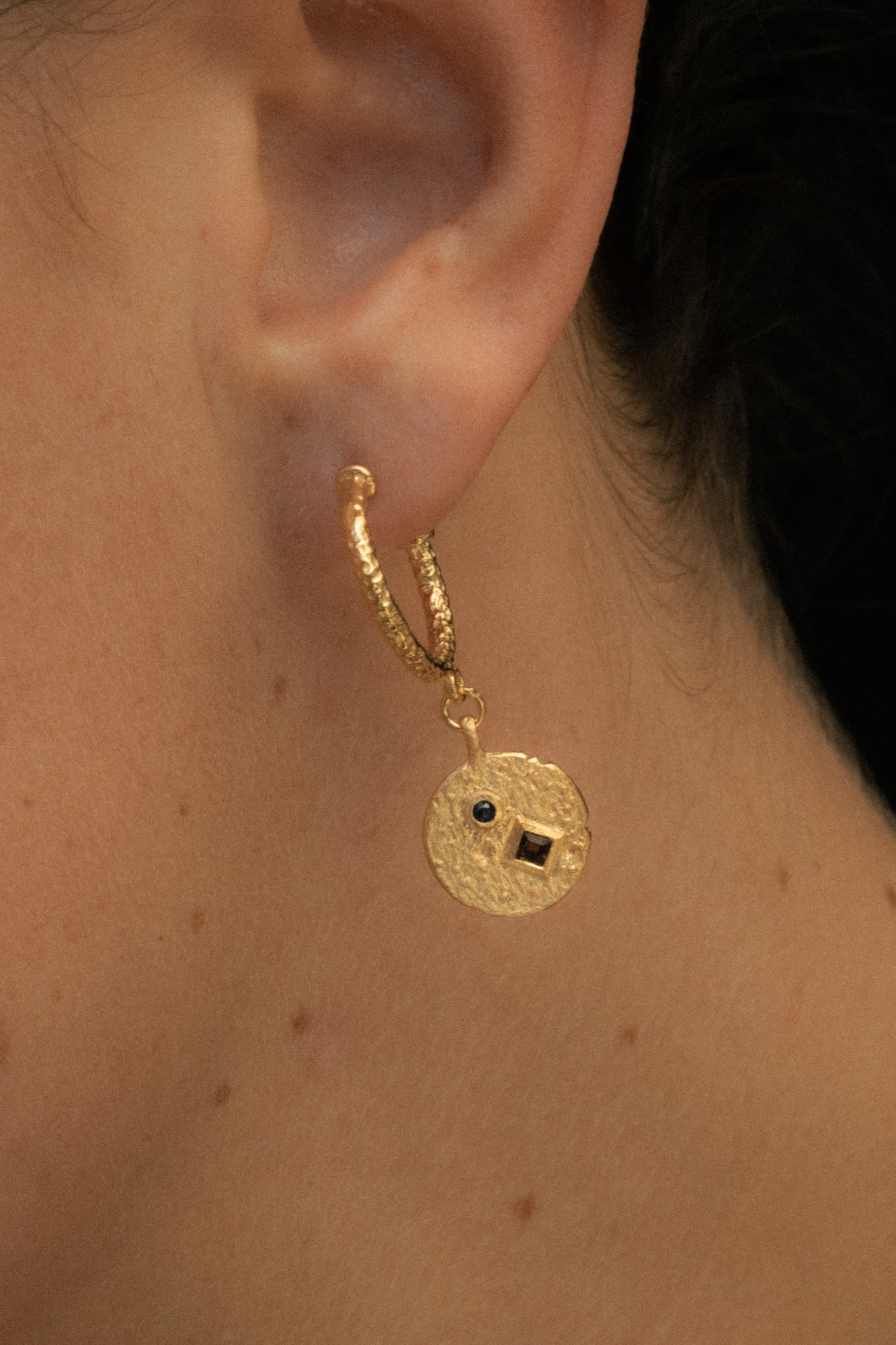 Temple of the Sun Etna Earrings Gold Vermeil