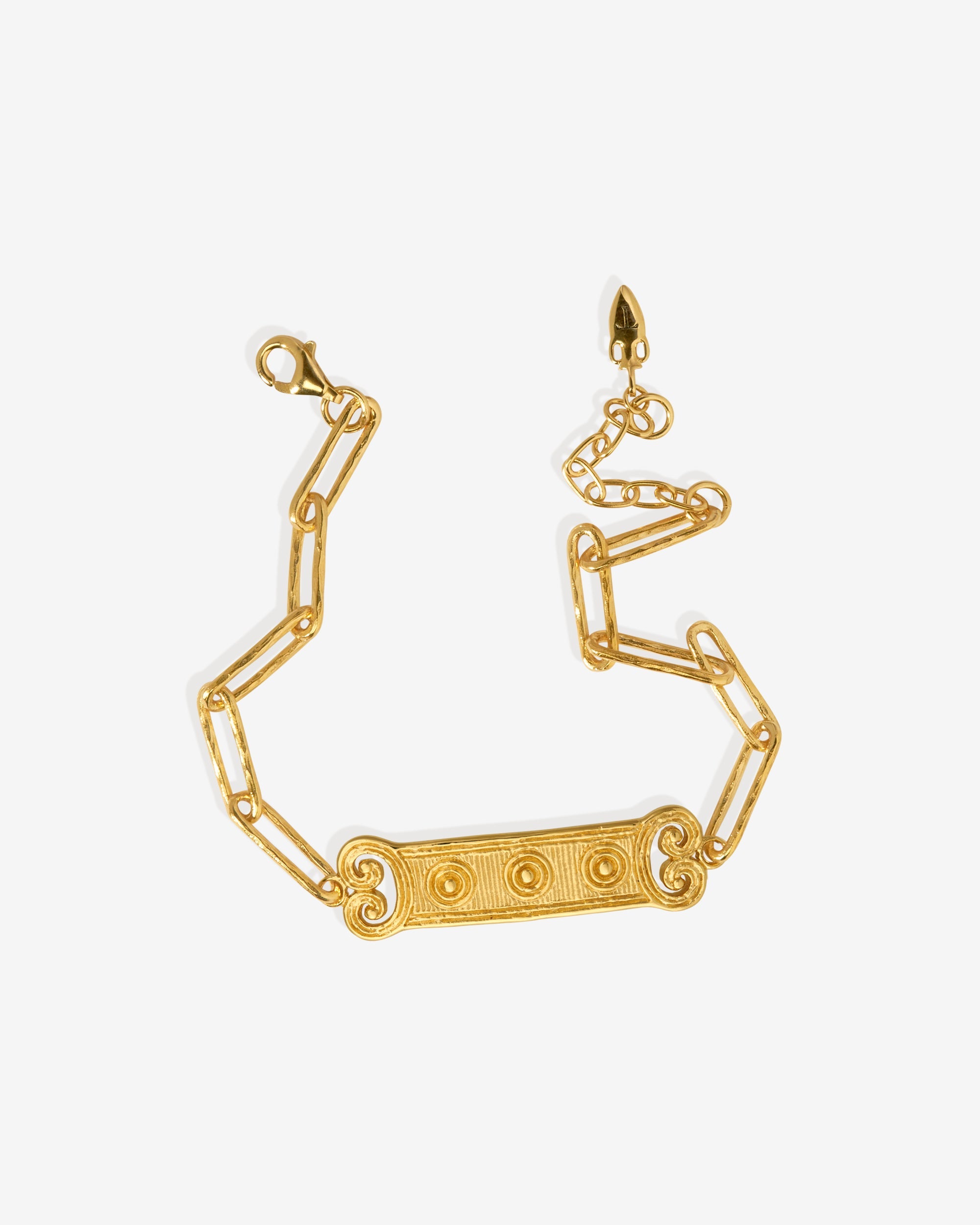 Temple of the Sun Etruscan Bracelet Gold Vermeil