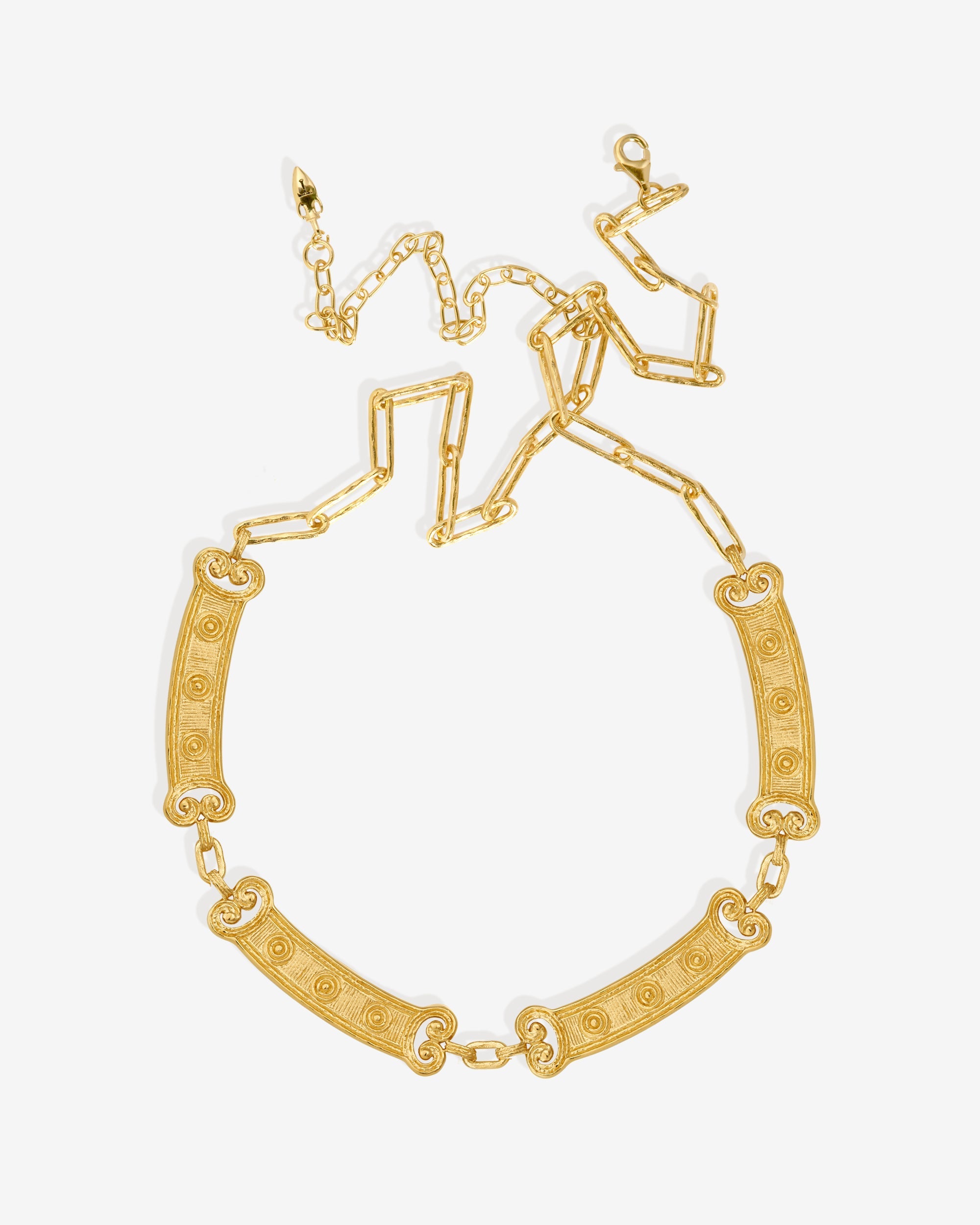 Temple of the Sun Etruscan Necklace Gold Vermeil