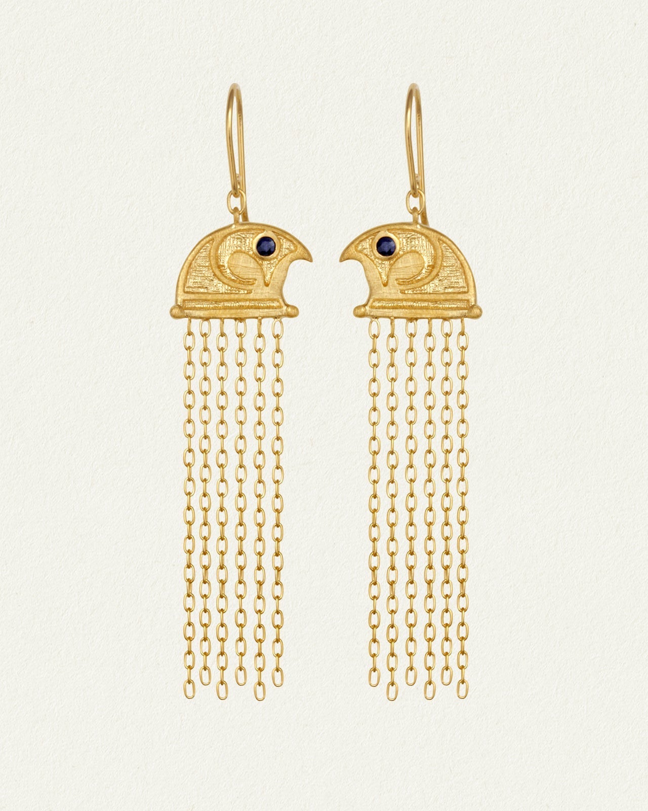 Falcon Earrings Gold Vermeil