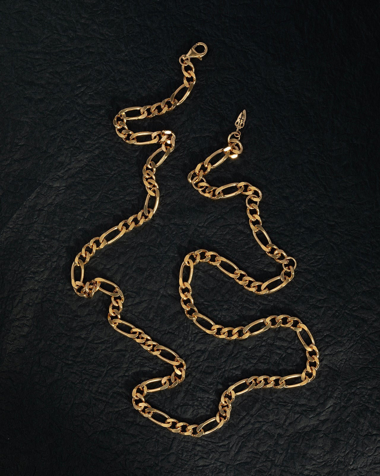 Temple of the Sun Figaro Chain 5.5mm Gold Vermeil