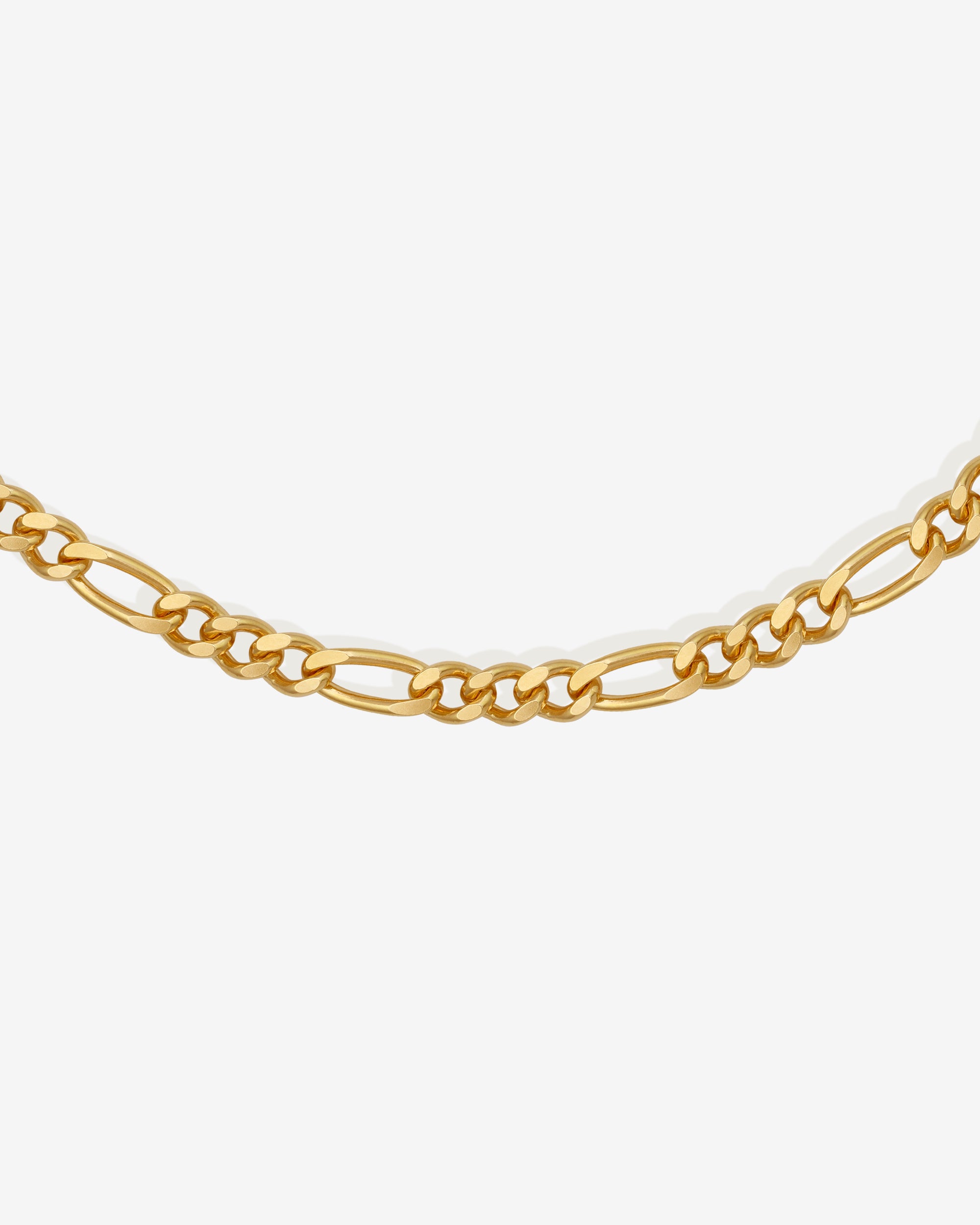 Temple of the Sun Figaro Chain 5.5mm Gold Vermeil