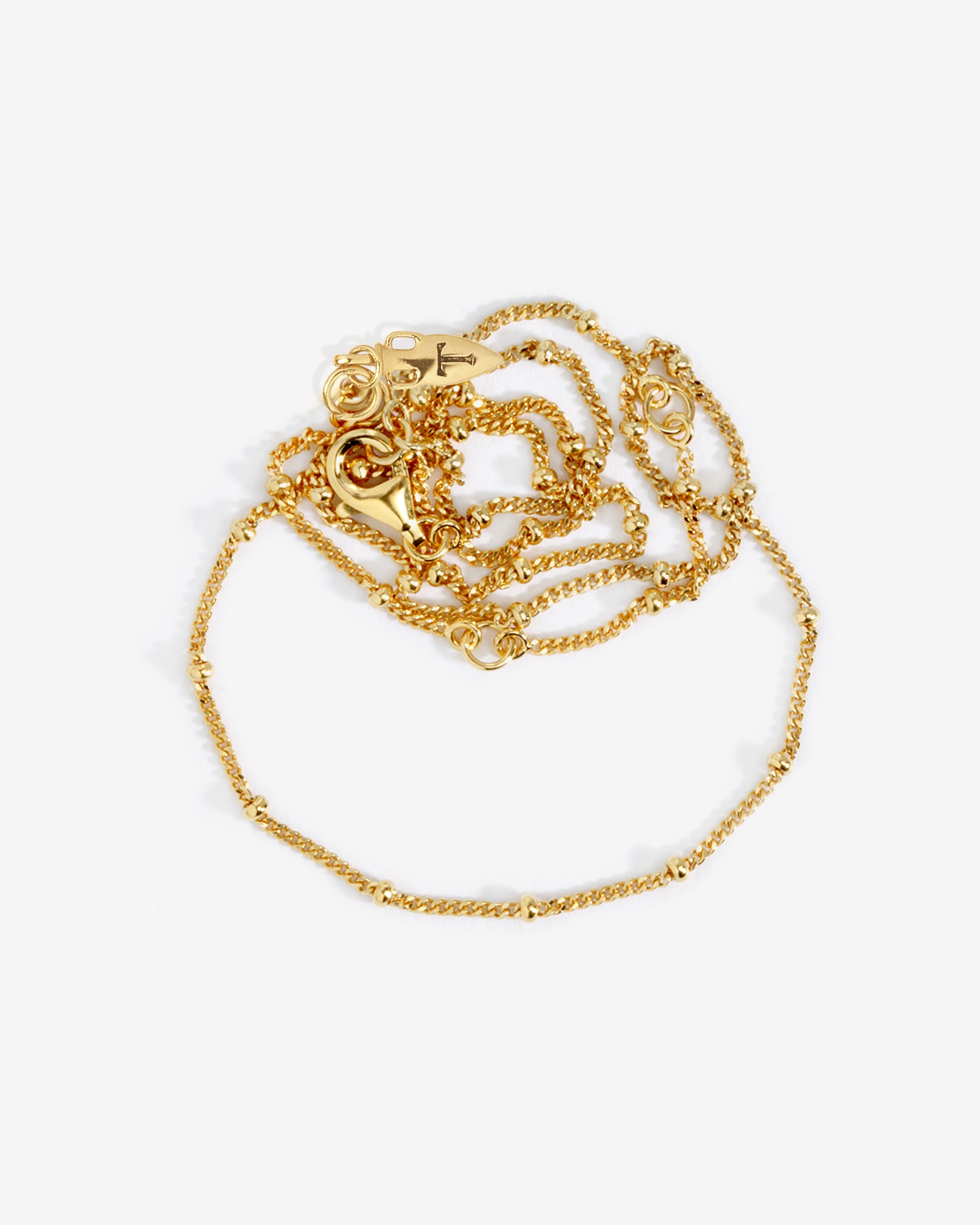 Temple of the Sun Fine Choker Chain Necklace Gold Vermeil