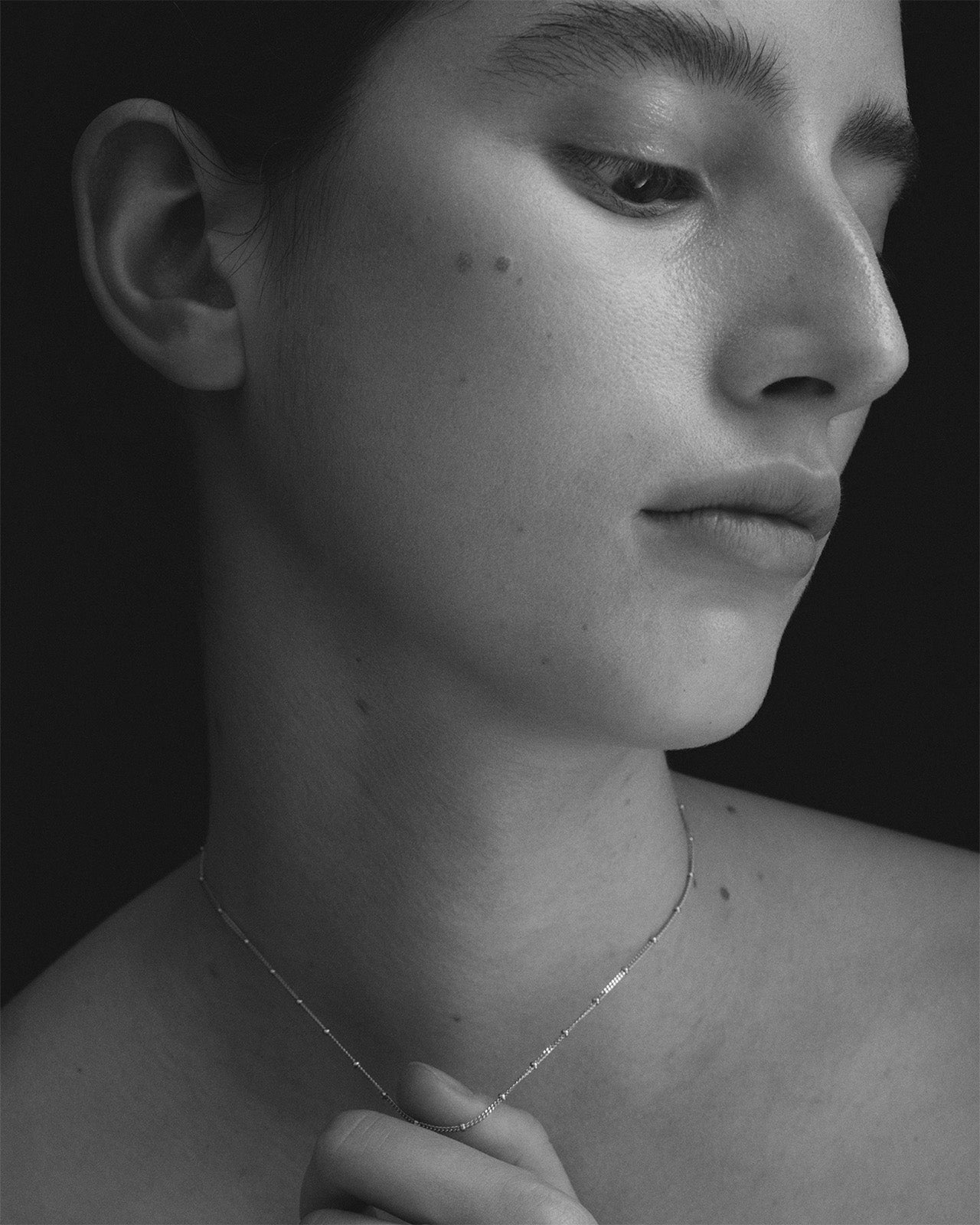 Temple of the Sun Fine Choker Chain Necklace Silver