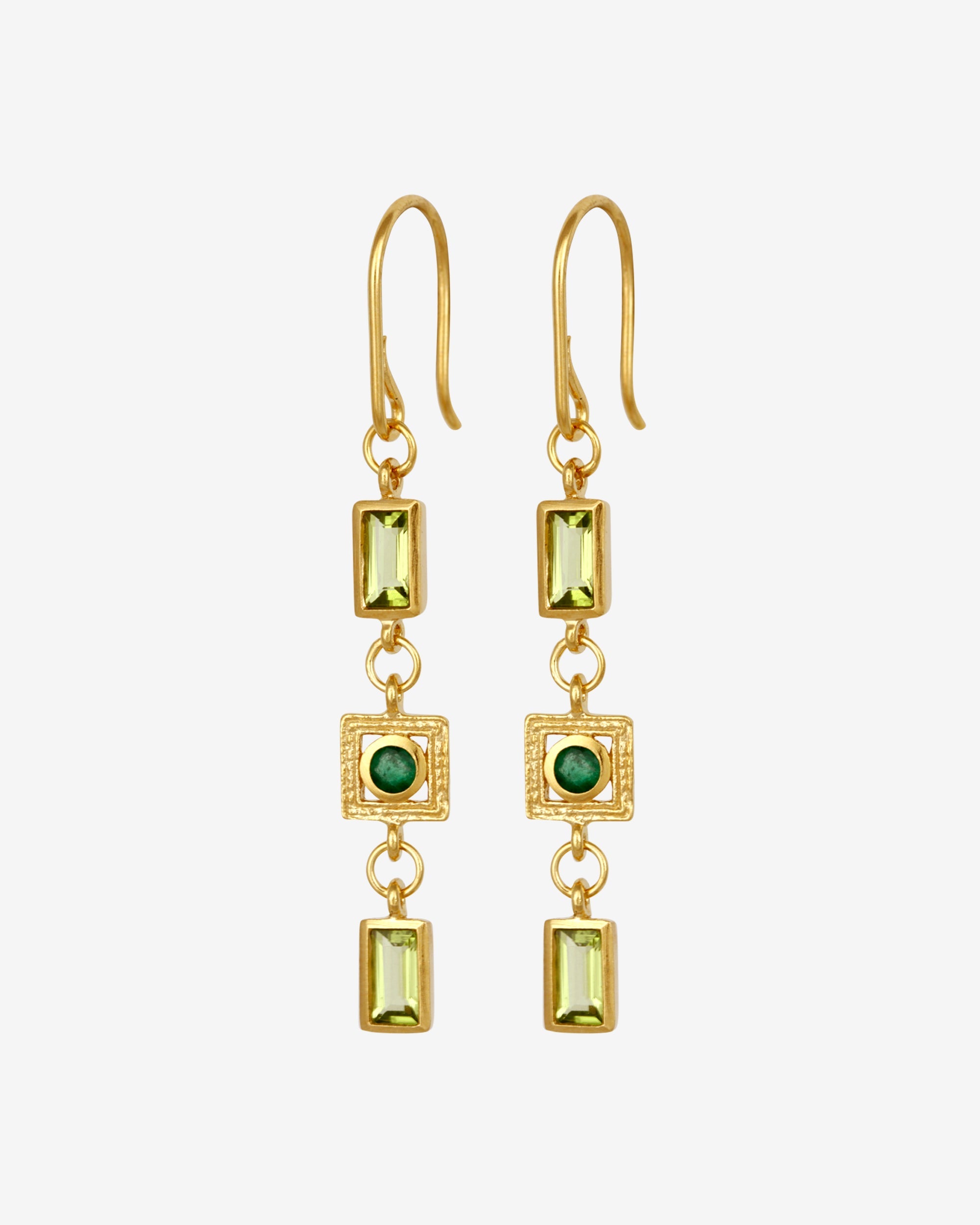Temple of the Sun Florence Earrings Gold Vermeil